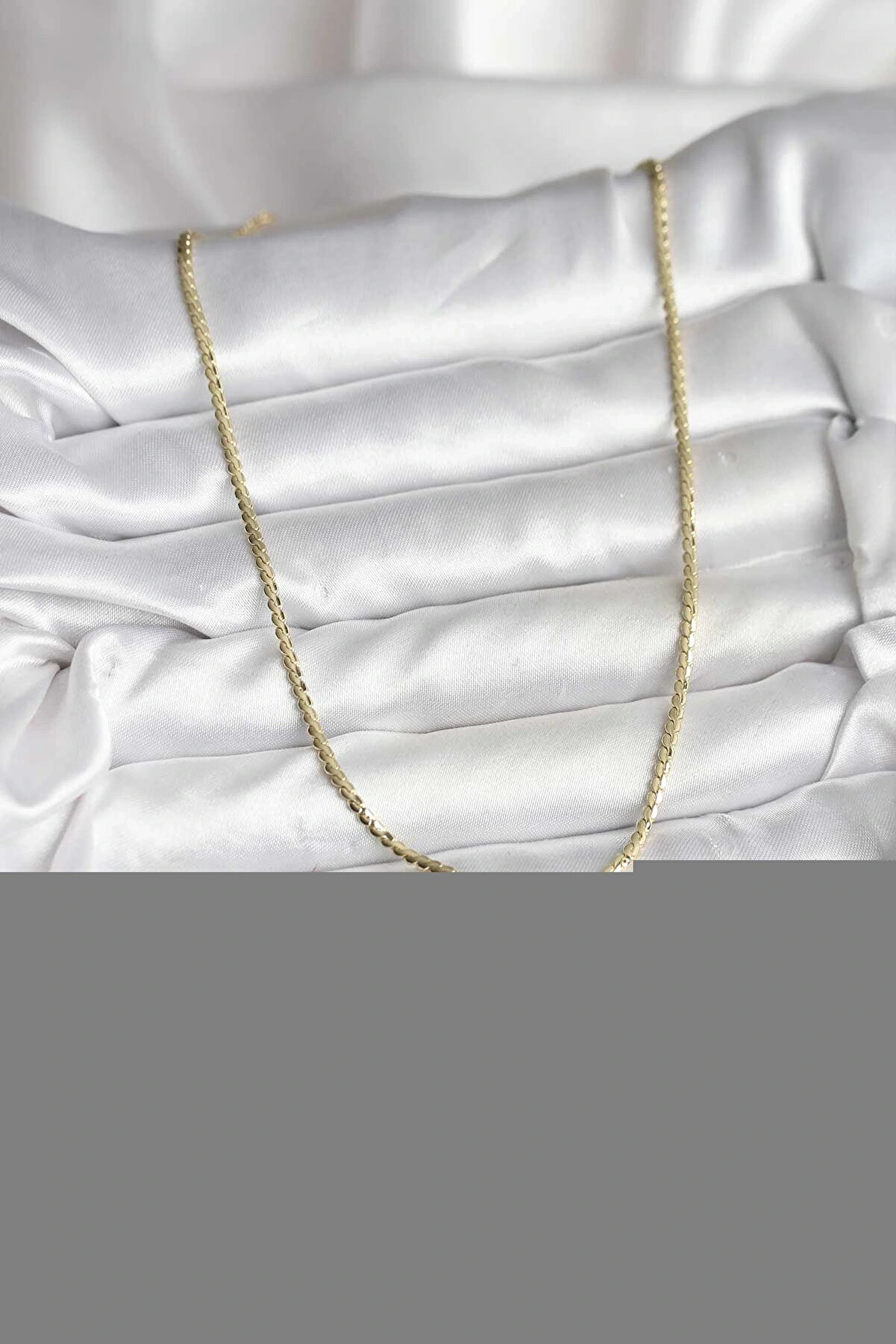 Shauan 14K Gold Renk Kaplama Ezme Zi̇nci̇r Model Cm Kadın Kolye