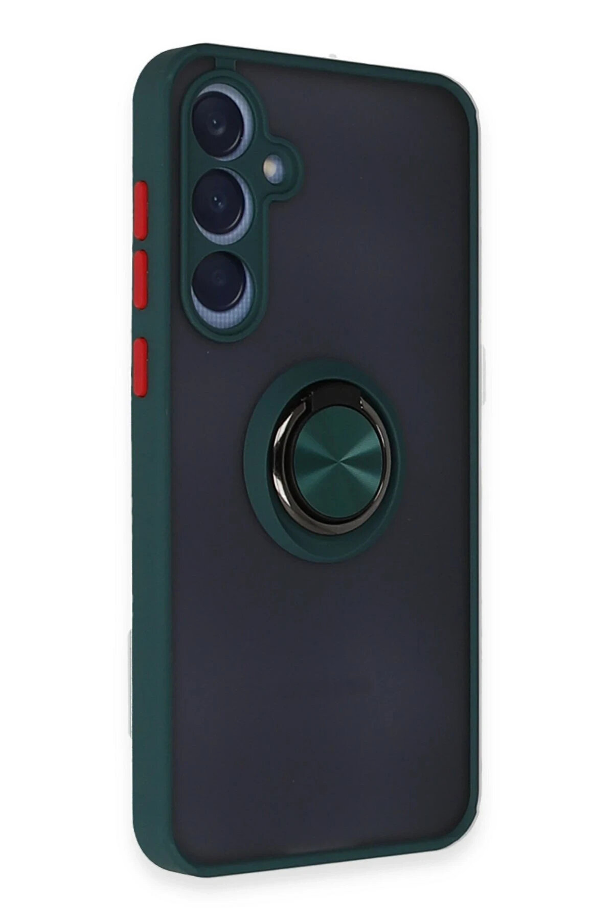 Buti̇k Harmonyaura Samsung Galaxy A55 5G Kılıf Montreal Y&uuml;z&uuml;kl&uuml; Si̇li̇kon Kapak - Yeşi̇l