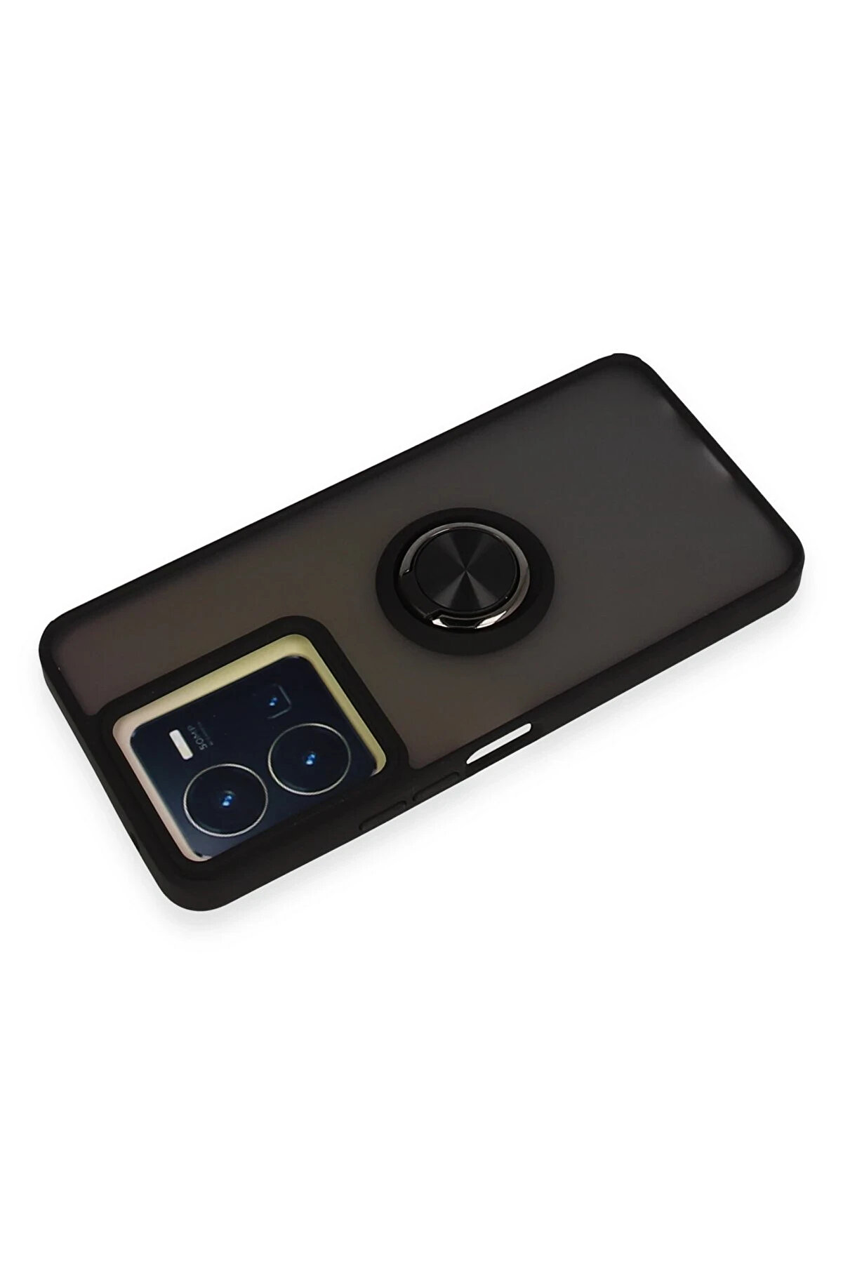 Li̇tae Harmonyaura Vi̇vo Y36 Kılıf Montreal Y&uuml;z&uuml;kl&uuml; Si̇li̇kon Kapak - Si̇yah