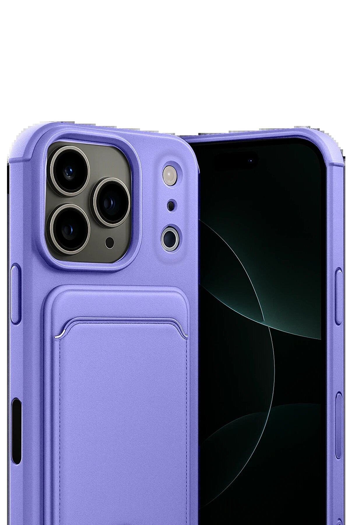 Fırsatkoli̇k Apple İphone 17 Pro Max Kelvi̇n Kartvi̇zi̇tli̇ Si̇li̇kon - Li̇la-(5796)