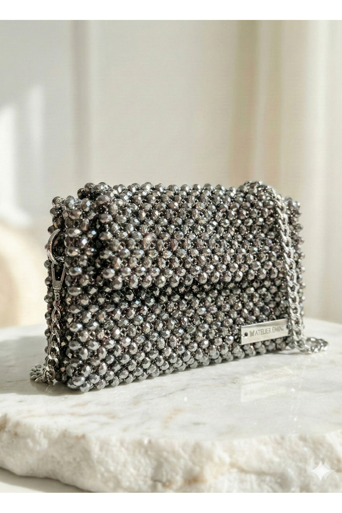 Ateli̇er Emi̇ne Shadow Pearl – Özel Üreti̇m Kri̇stal Çanta