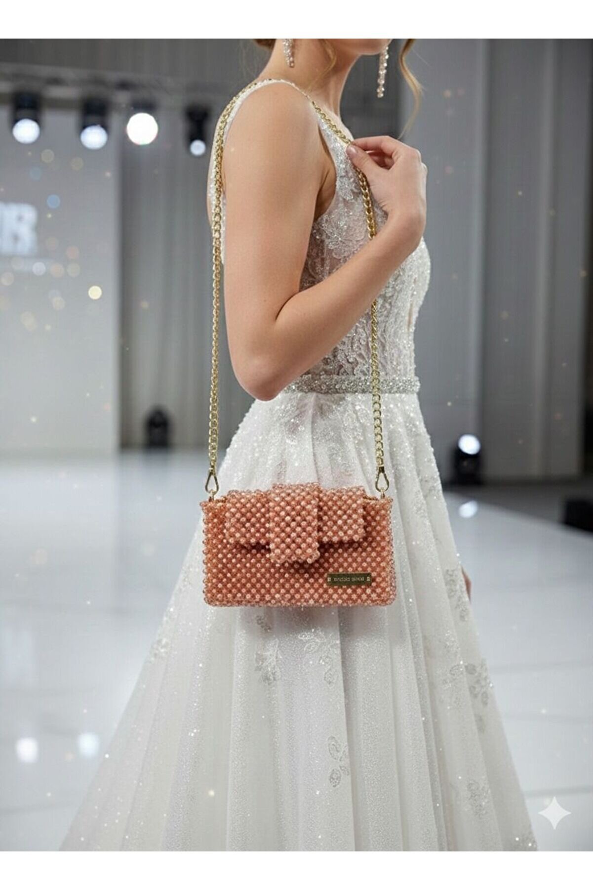 Ateli̇er Emi̇ne Pi̇nk Blossom Sorbet - Özel Üreti̇m Kri̇stal Çanta