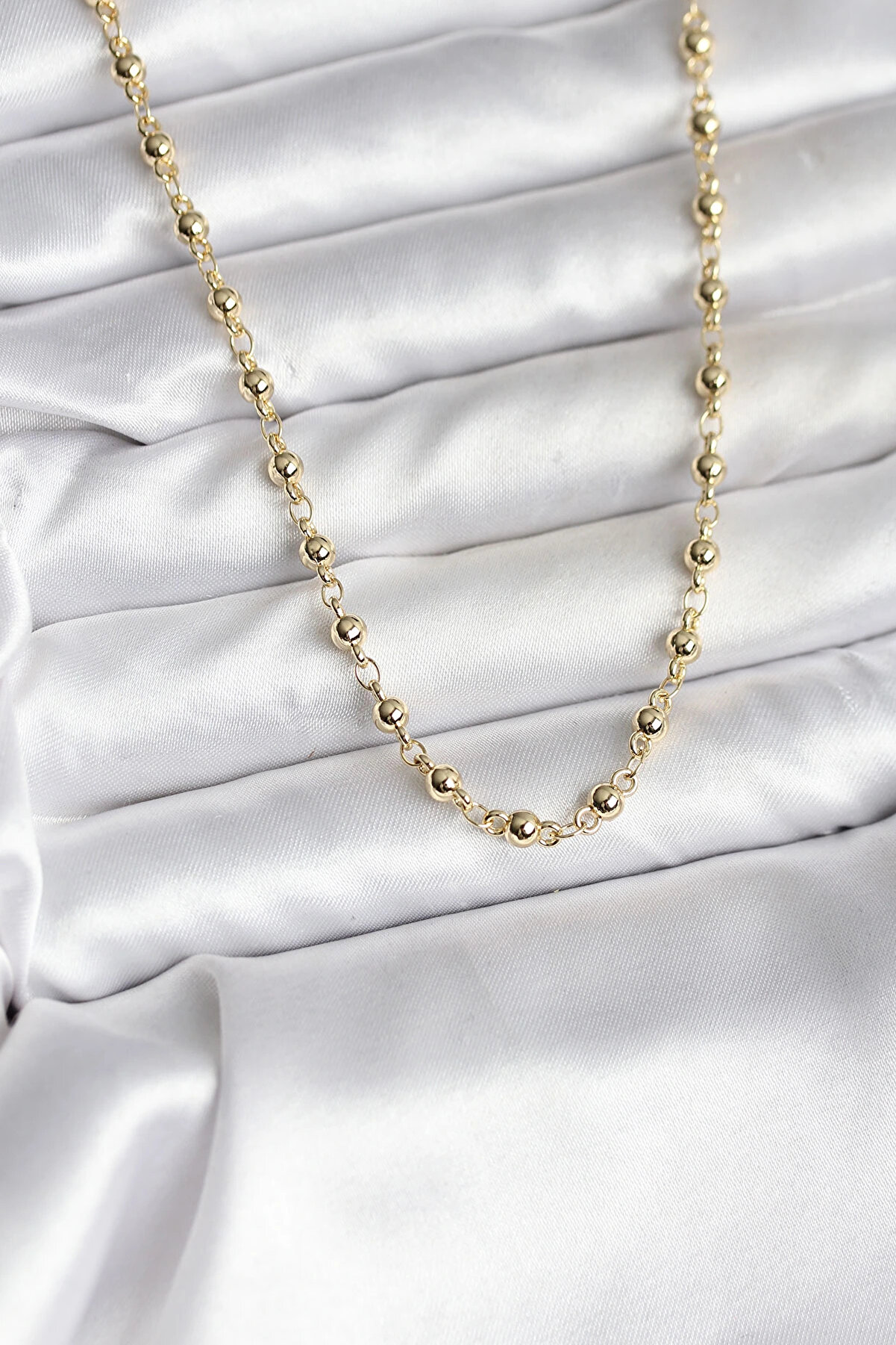 Shauan 14K Gold Renk Kaplama Top&ccedil;uklu Zi̇nci̇r Model Cm Kadın Kolye