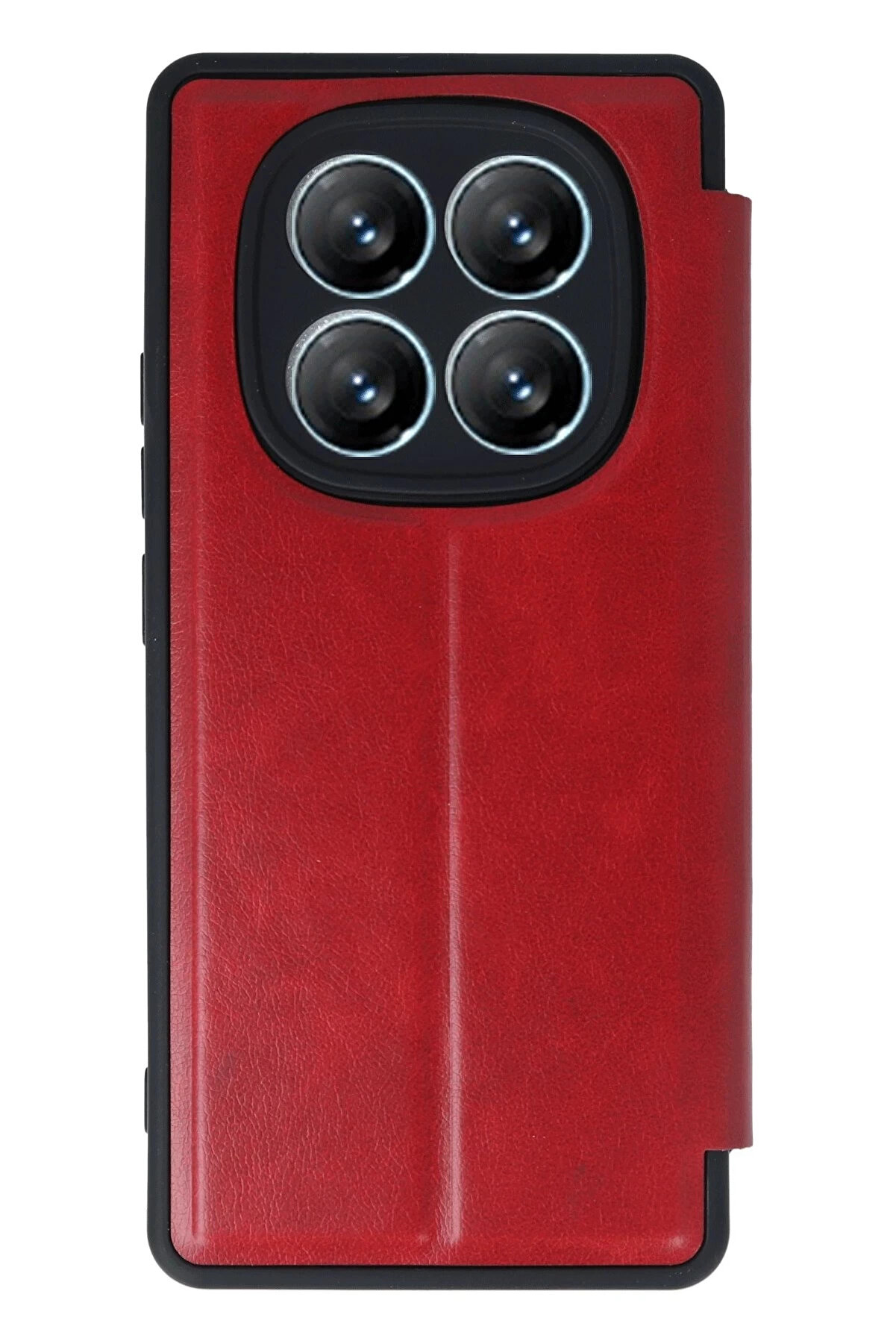 Buti̇k Harmonyaura Xi̇aomi̇ Redmi̇ Note 14 Pro 4G Kılıf Fli̇p Cover - Kırmızı