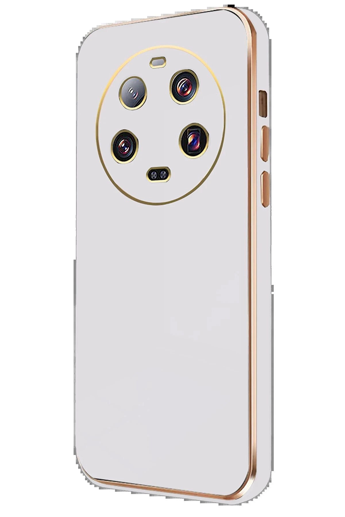 Buti̇k Xi̇aomi̇ Mi̇ 14 Ultra Kılıf Volet Si̇li̇kon - Beyaz-(5796)