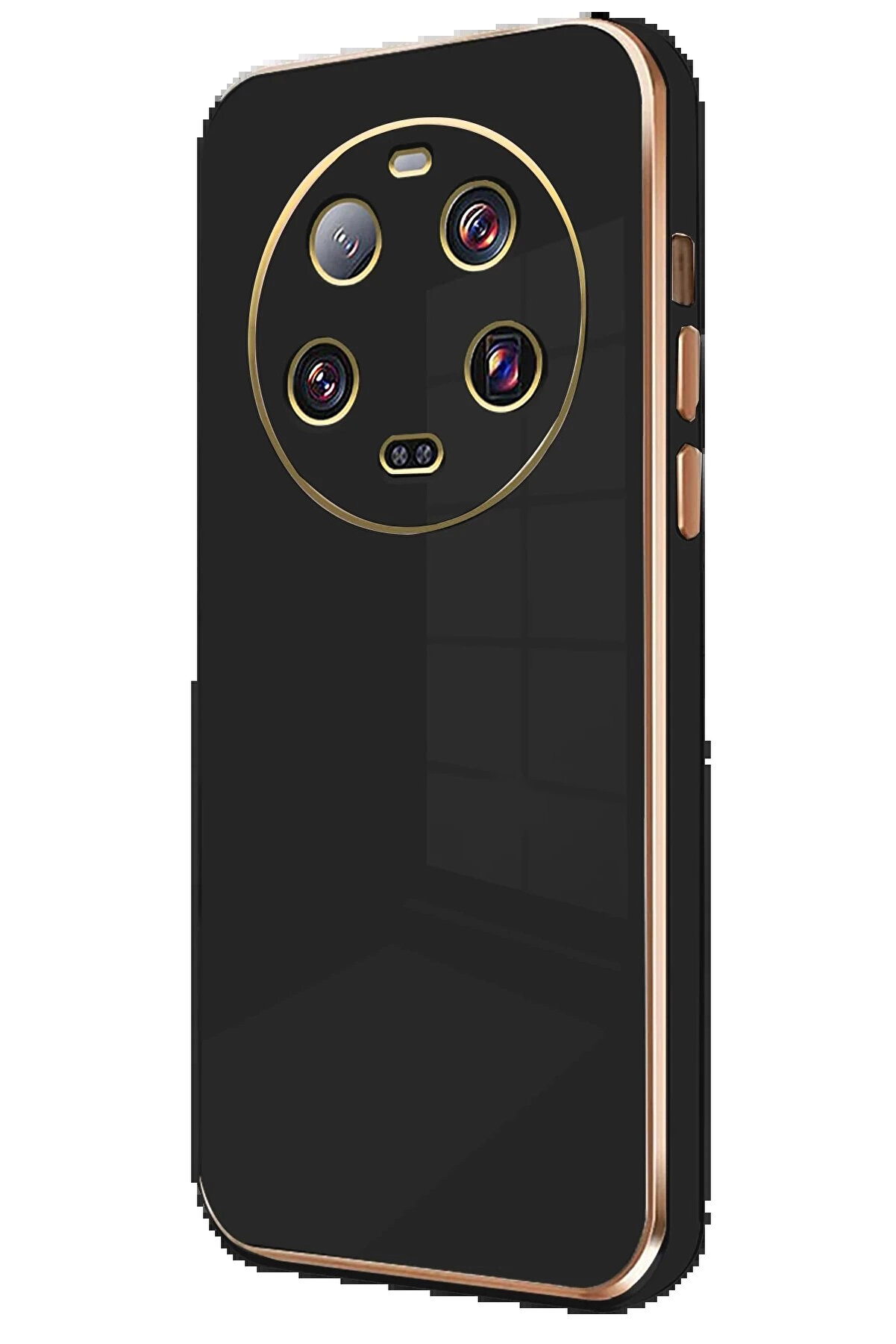 Buti̇k Xi̇aomi̇ Mi̇ 14 Ultra Kılıf Volet Si̇li̇kon - Si̇yah-(5796)