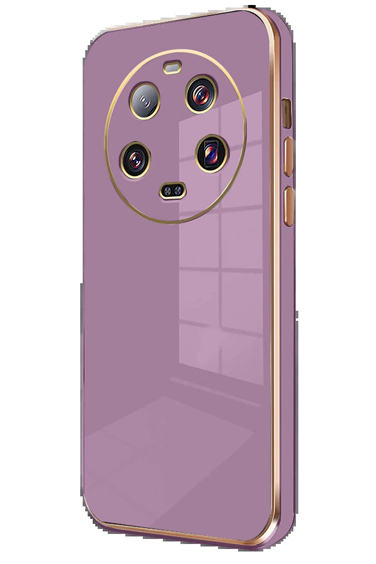 Buti̇k Xi̇aomi̇ Mi̇ 14 Ultra Kılıf Volet Si̇li̇kon - Mor-(5796)