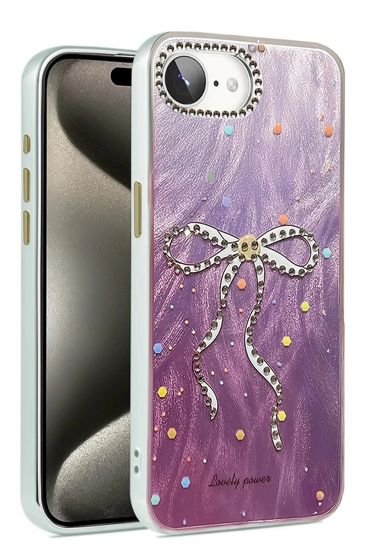 Buti̇k İphone 16E Kılıf Blade Aynalı Desenli̇ Kapak - Desen 3-(5796)