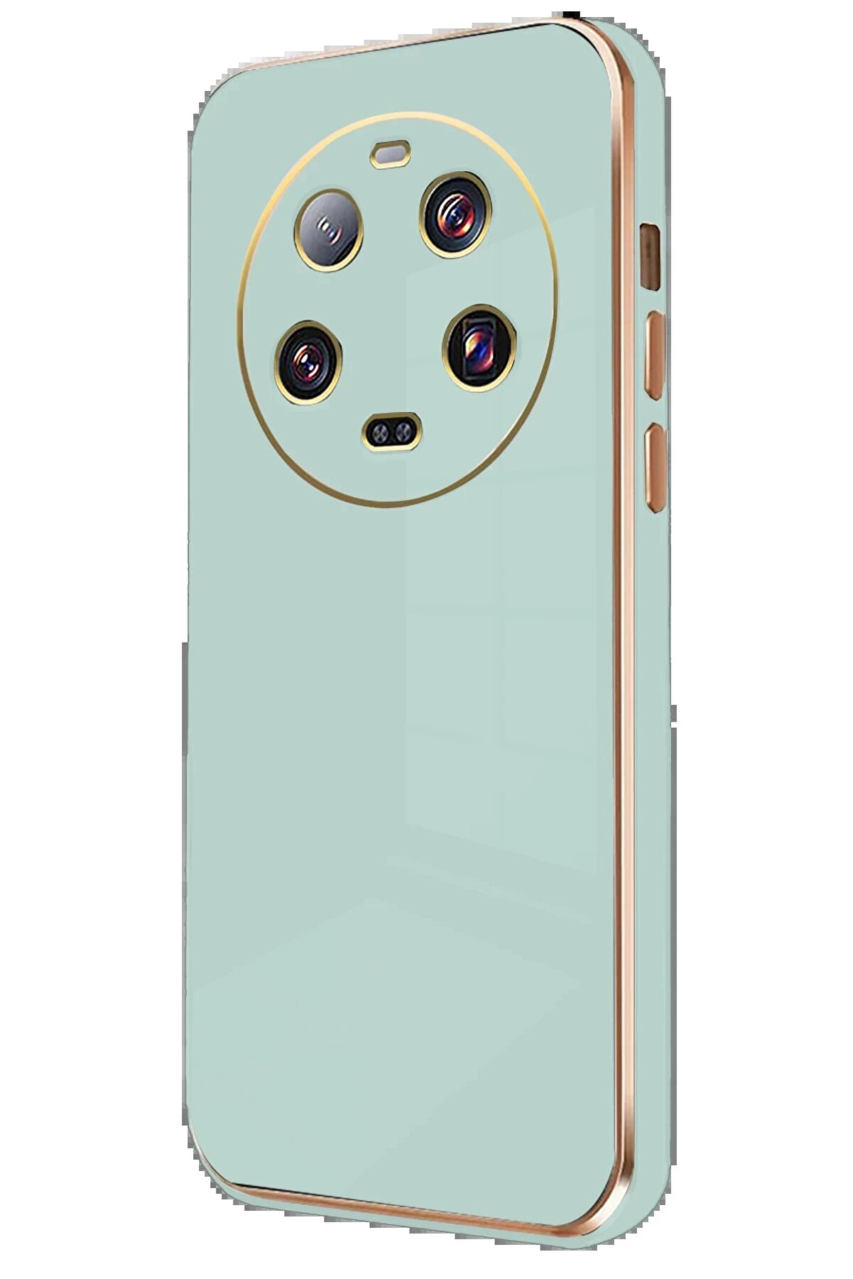 Buti̇k Xi̇aomi̇ Mi̇ 14 Ultra Kılıf Volet Si̇li̇kon - A&ccedil;ık Yeşi̇l-(5796)