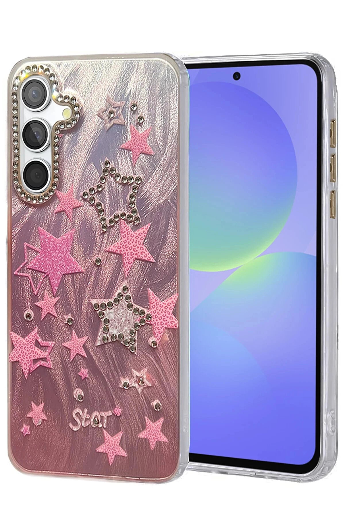 Buti̇k Samsung Galaxy A36 Kılıf Blade Aynalı Desenli̇ Kapak - Desen 7-(5796)