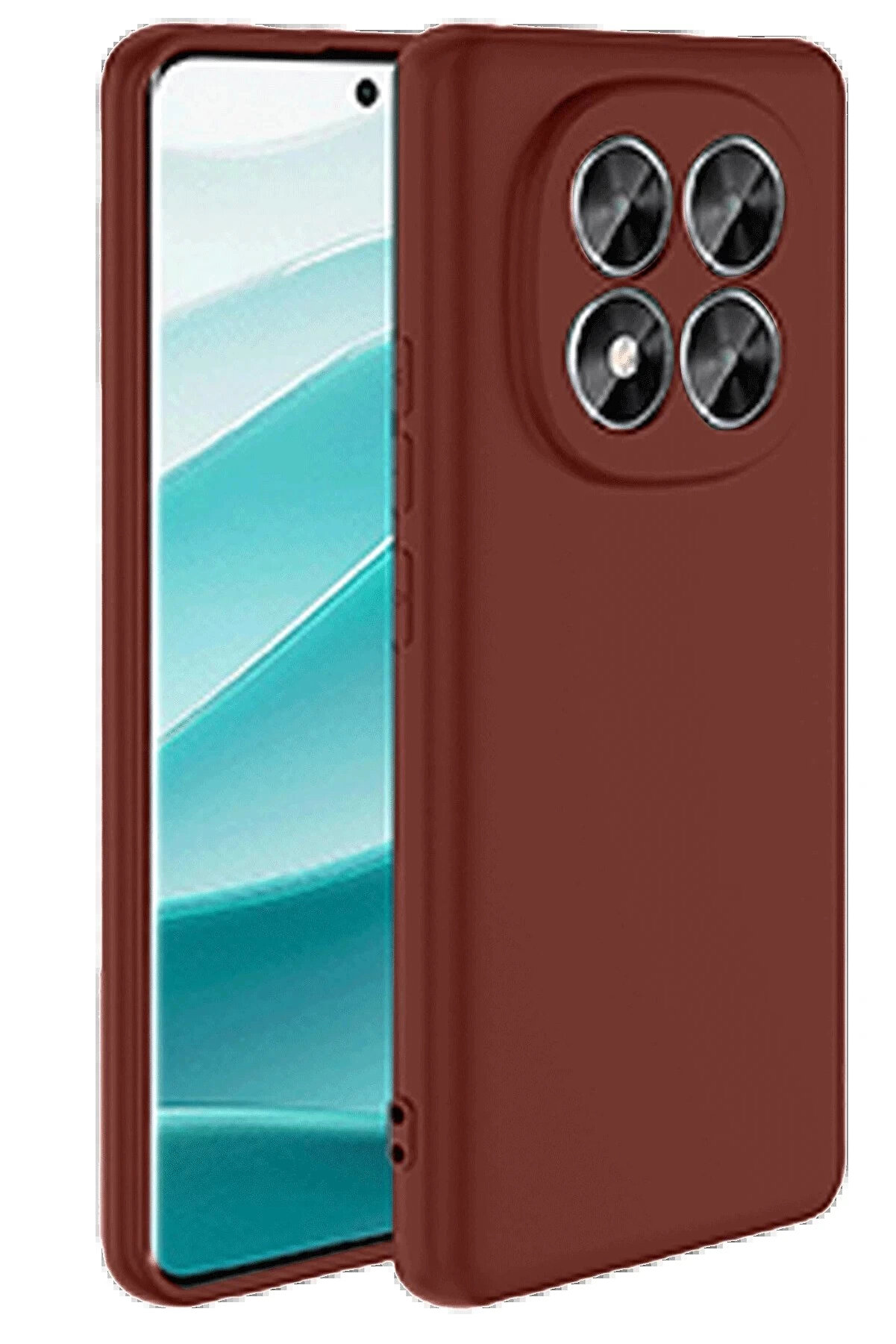 Buti̇k Xi̇aomi̇ Redmi̇ Note 14 Pro 4G Kılıf Fi̇rst Si̇li̇kon - Bordo-(5796)