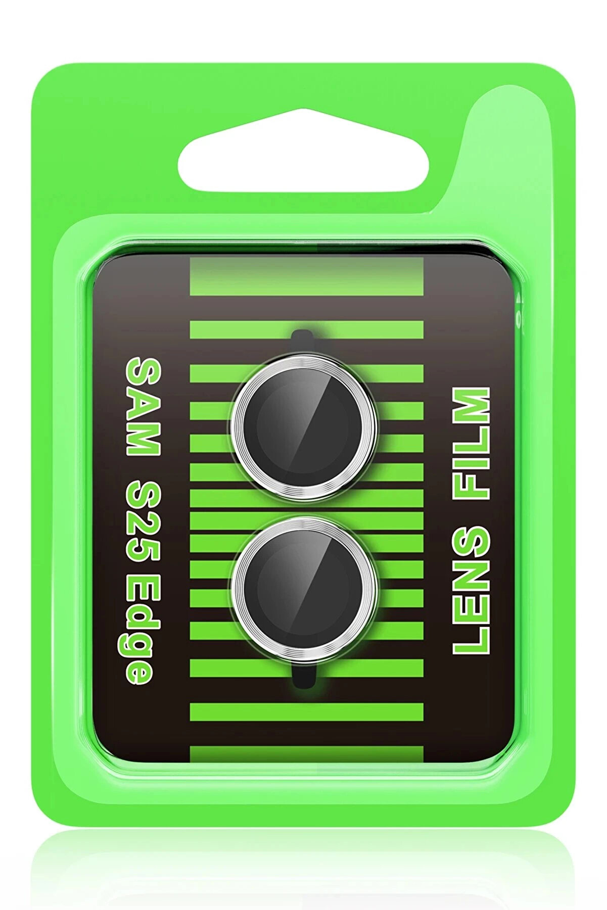 Buti̇k Samsung Galaxy S25 Edge Raze Metal Kamera Lens - G&uuml;m&uuml;ş-(5796)