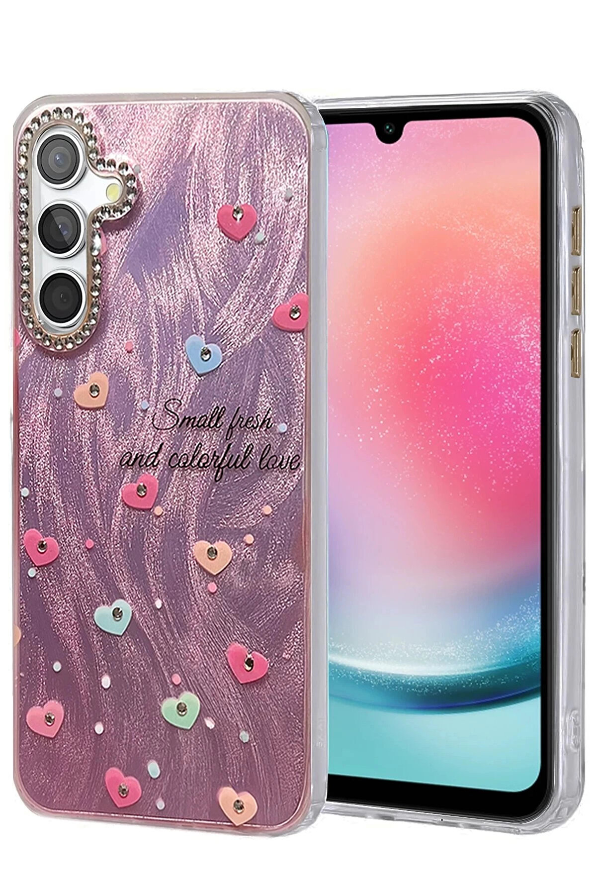 Buti̇k Samsung Galaxy A24 4G Kılıf Blade Aynalı Desenli̇ Kapak - Desen 8-(5796)