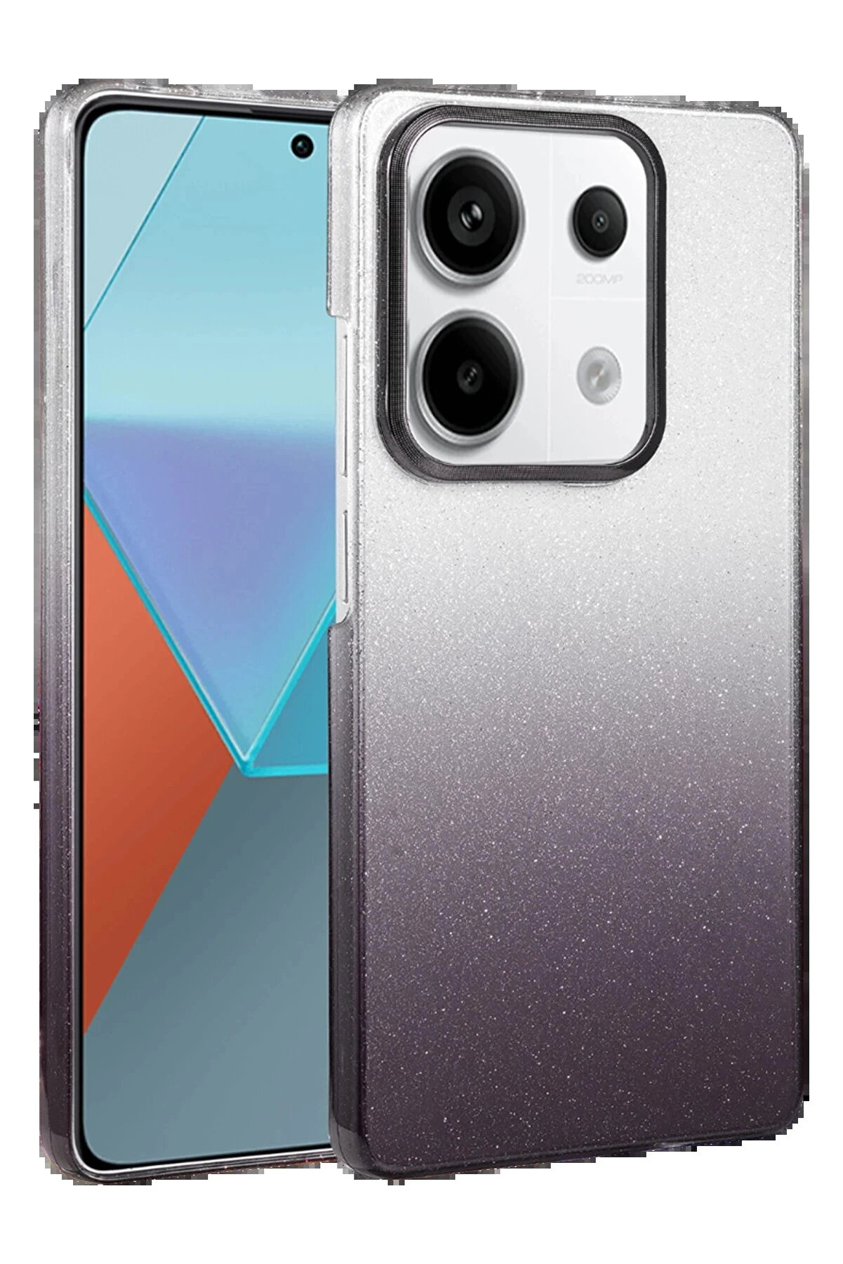 Buti̇k Xi̇aomi̇ Redmi̇ Note 13 Pro 4G Glossy Kapak - Si̇yah-(5796)