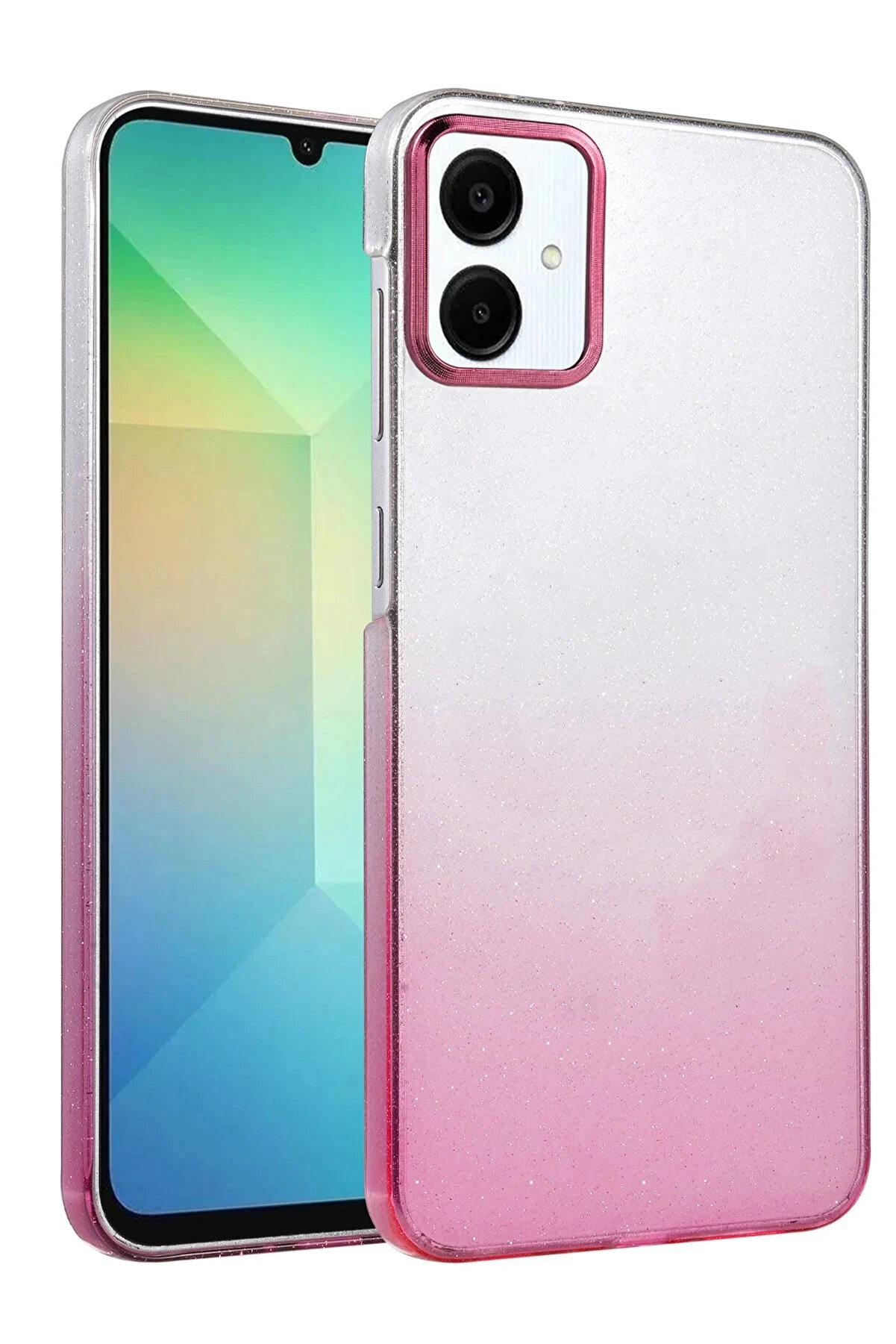 Buti̇k Samsung Galaxy A06 Glossy Kapak - Pembe-(5796)