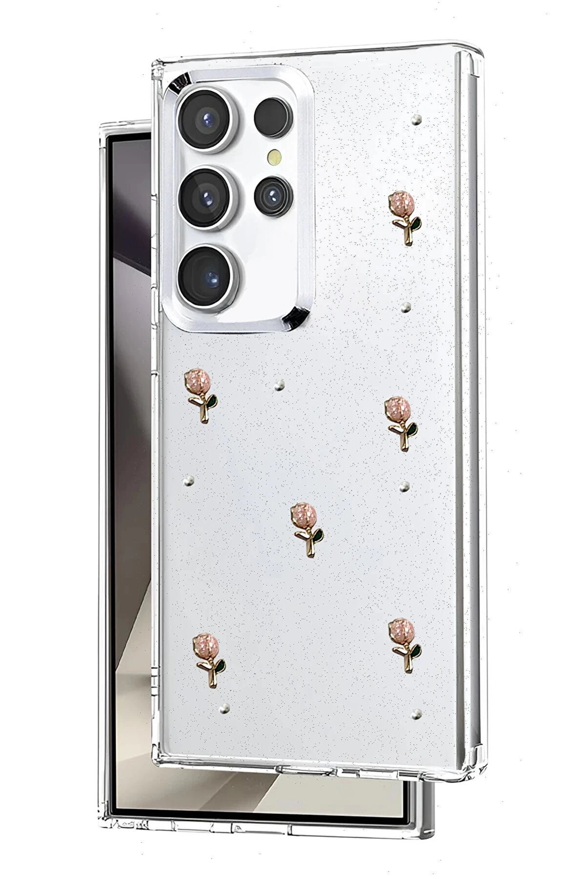 Buti̇k Samsung Galaxy S25 Ultra Fi̇yonk Desenli̇ Kapak - Desen 5-(5796)