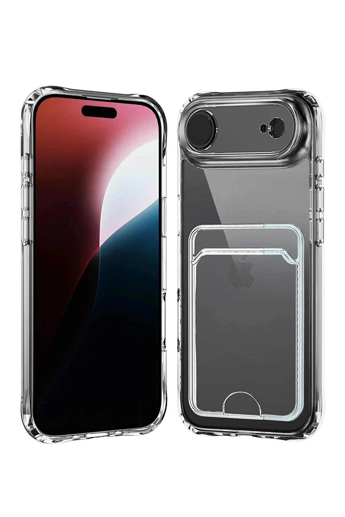 Buti̇k Apple İphone 17 Ai̇r Kart Şeffaf Si̇li̇kon - Şeffaf-(5796)