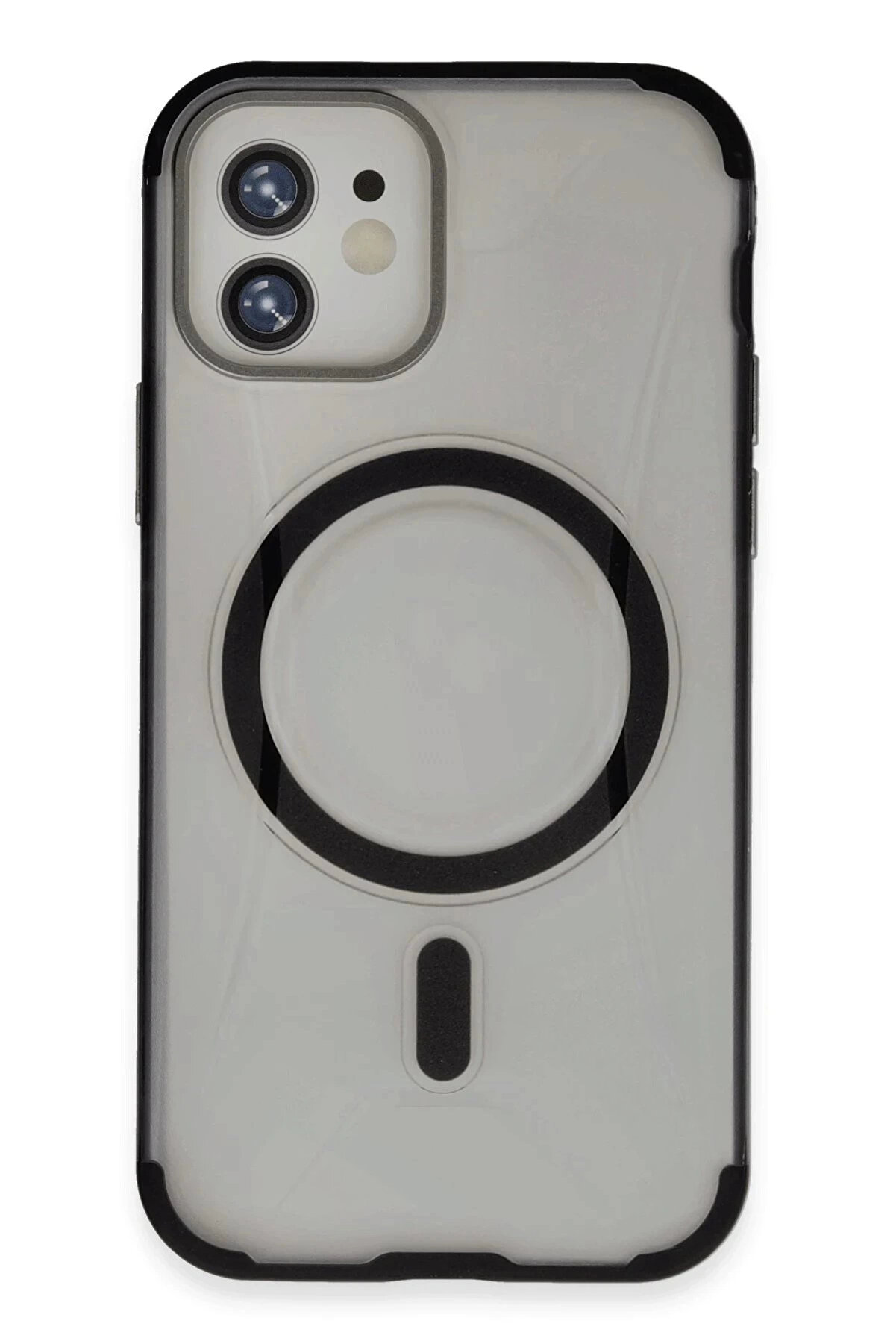 Buti̇k İphone 11 Hi̇lton Magsafe Kapak - Si̇yah-(5796)