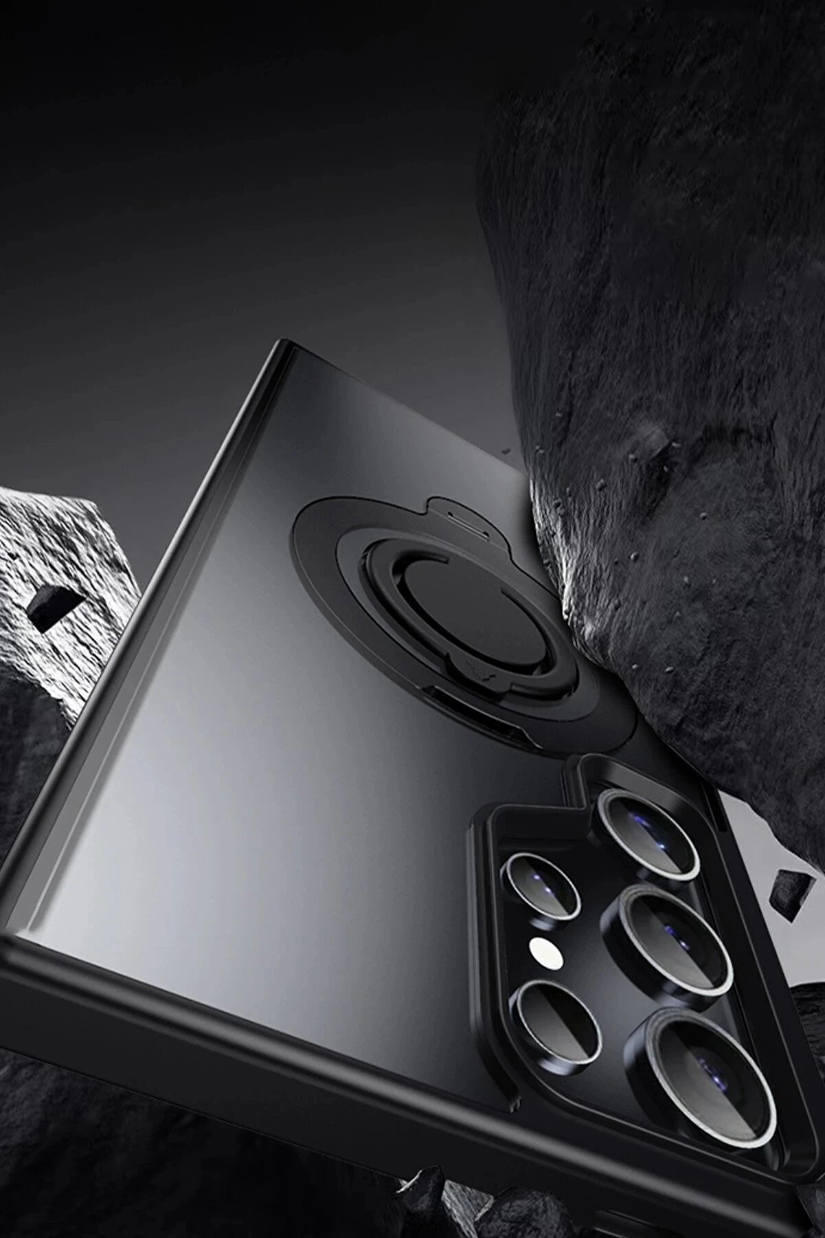 Buti̇k Samsung Galaxy S24 Avatar 360 D&ouml;nen Magsafe Kapak - Laci̇vert-(5796)