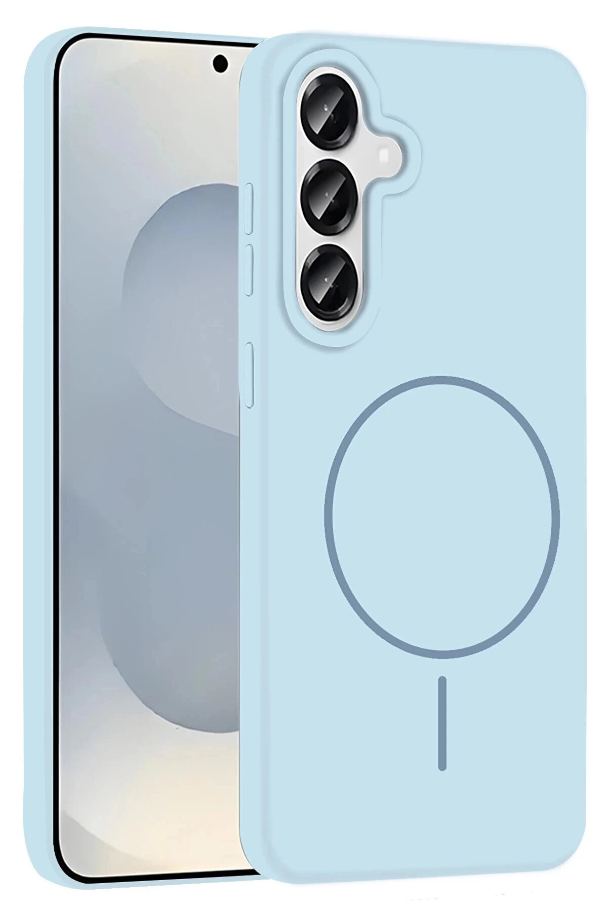 Buti̇k Samsung Galaxy S25 Kılıf Jully Magsafe Kapak - Mavi̇-(5796)