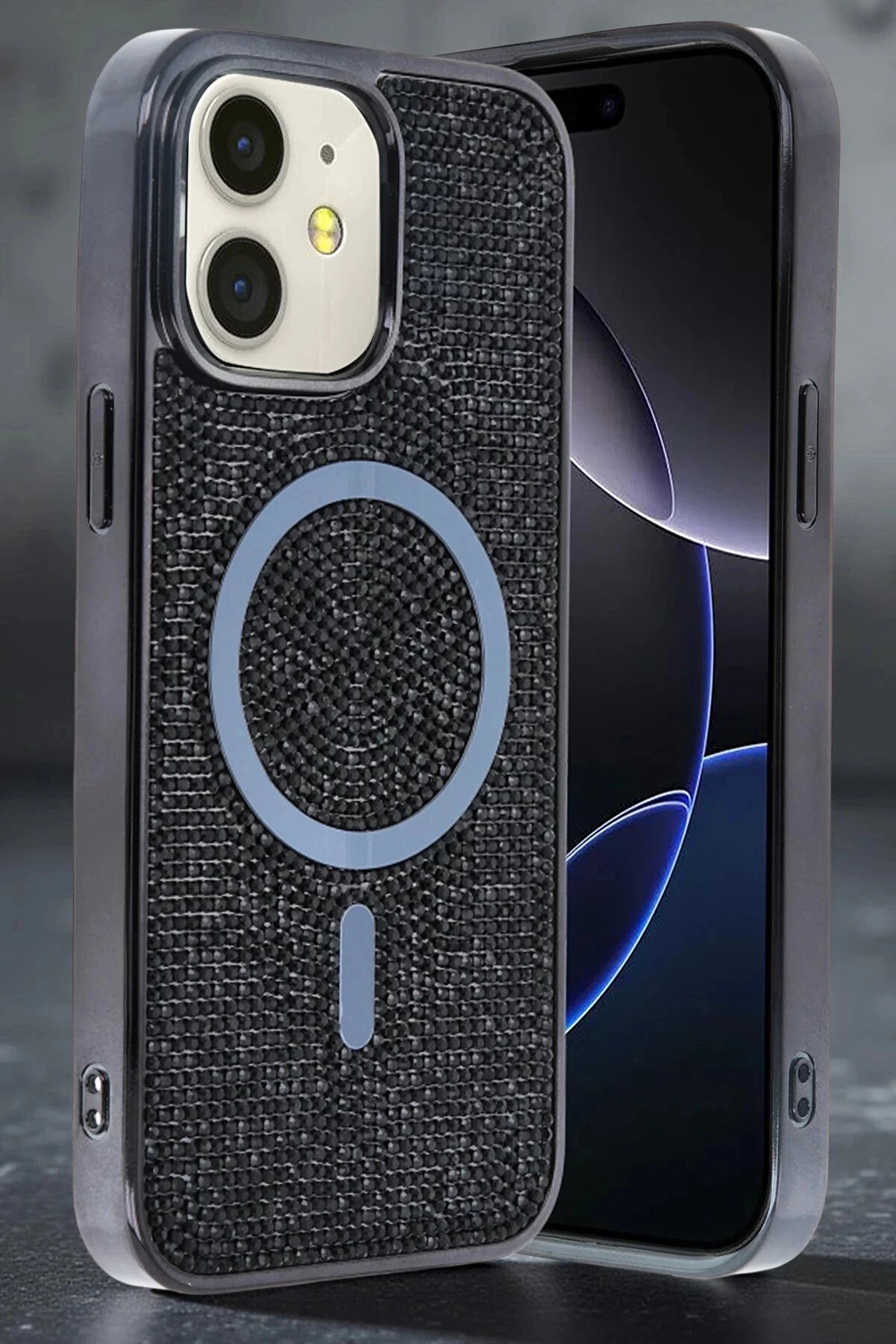 Buti̇k Apple İphone 11 Helen Magsafe Kapak - Si̇yah-(5796)