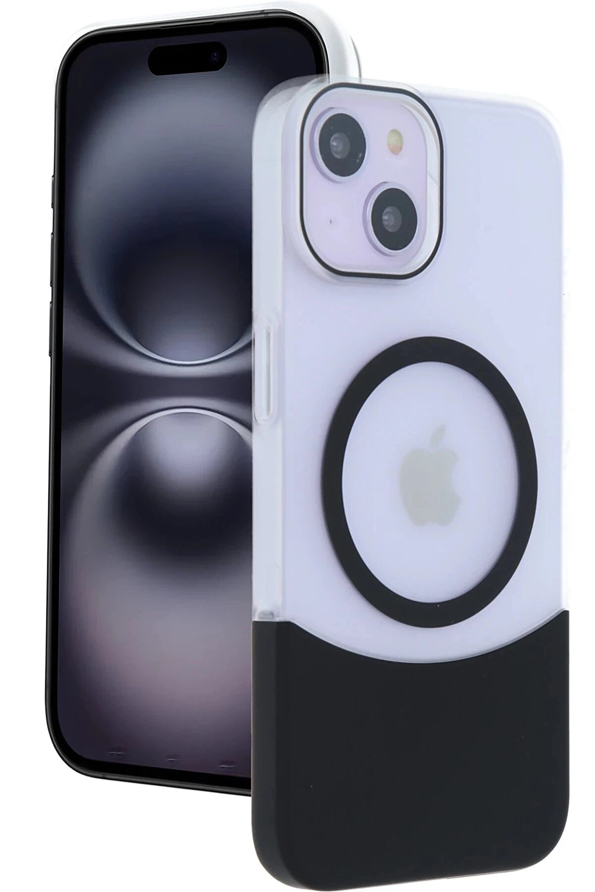 Buti̇k Apple İphone 15 Velar Magsafe Kapak - Si̇yah-(5796)