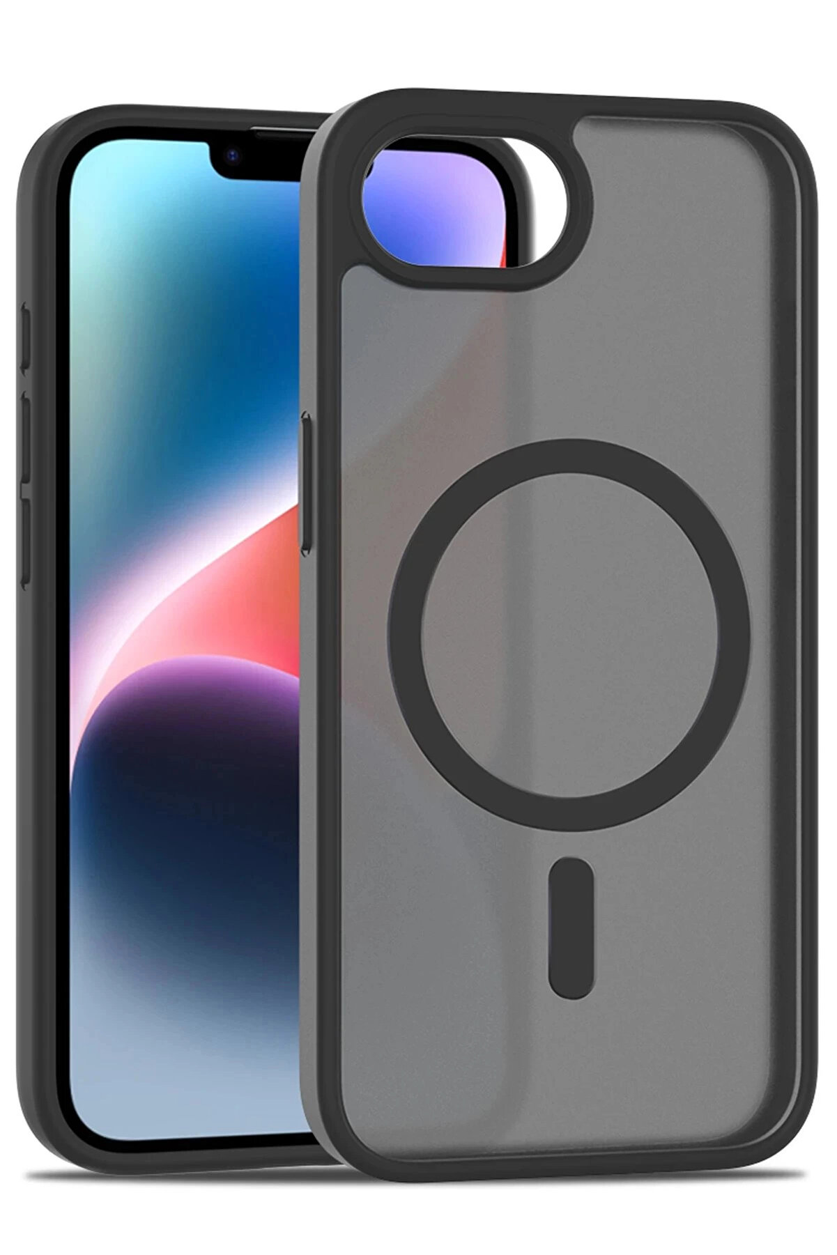 Buti̇k İphone 16E Jota Magsafe Kapak - Si̇yah-(5796)