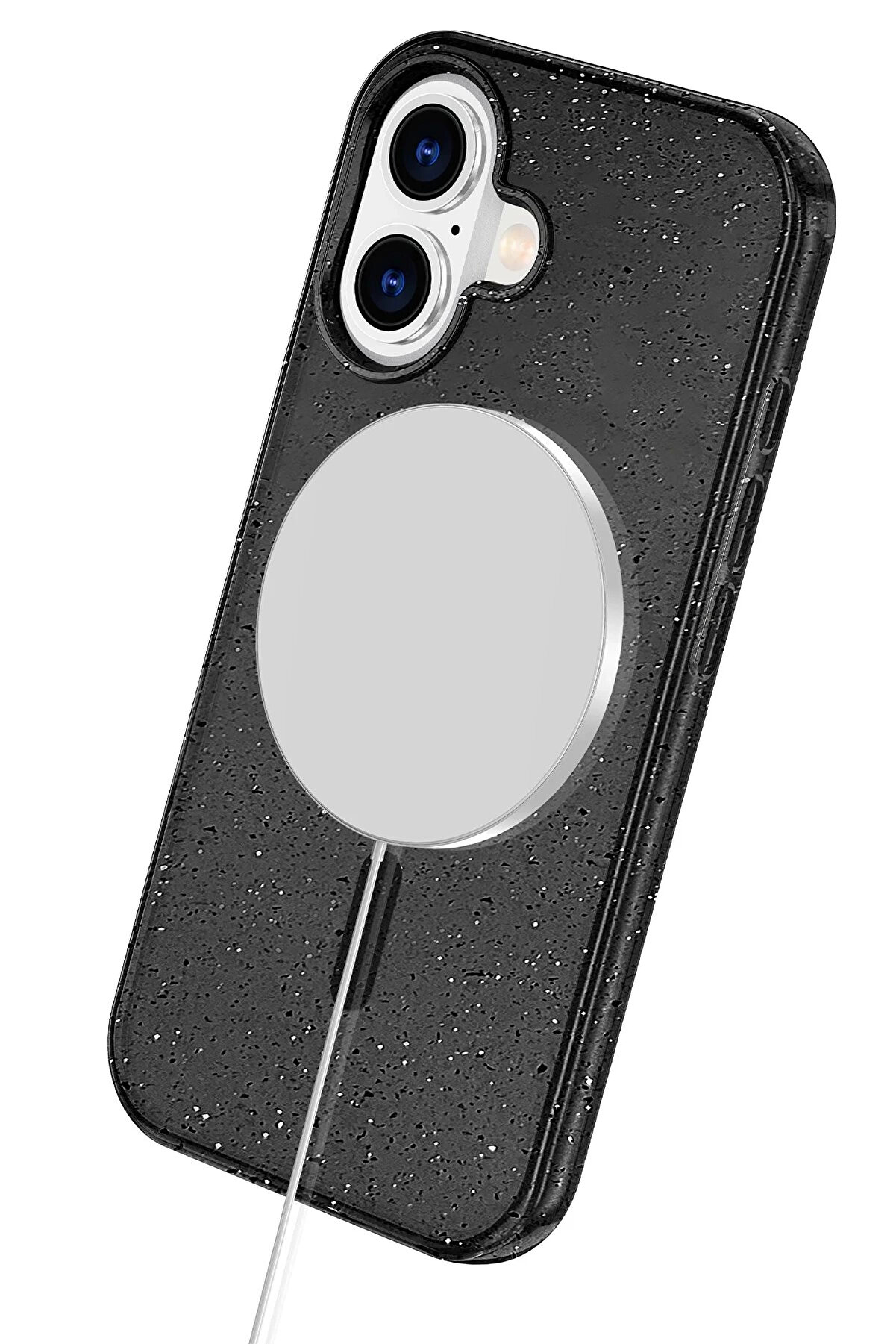 Buti̇k Apple İphone 16 Star Magsafe Kapak - Si̇yah-(5796)