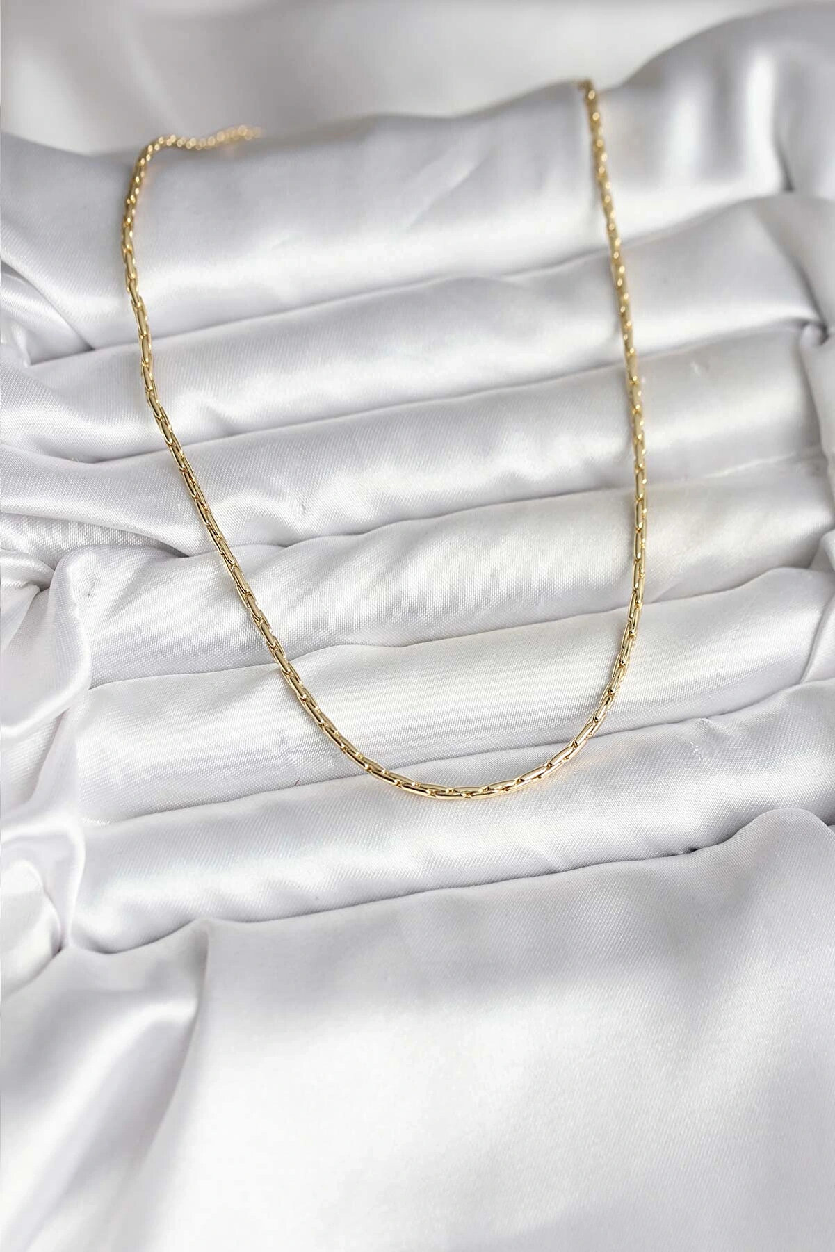 Clari̇ss 14K Gold Renk Kaplama İnce Zi̇nci̇r Model Cm Kadın Kolye