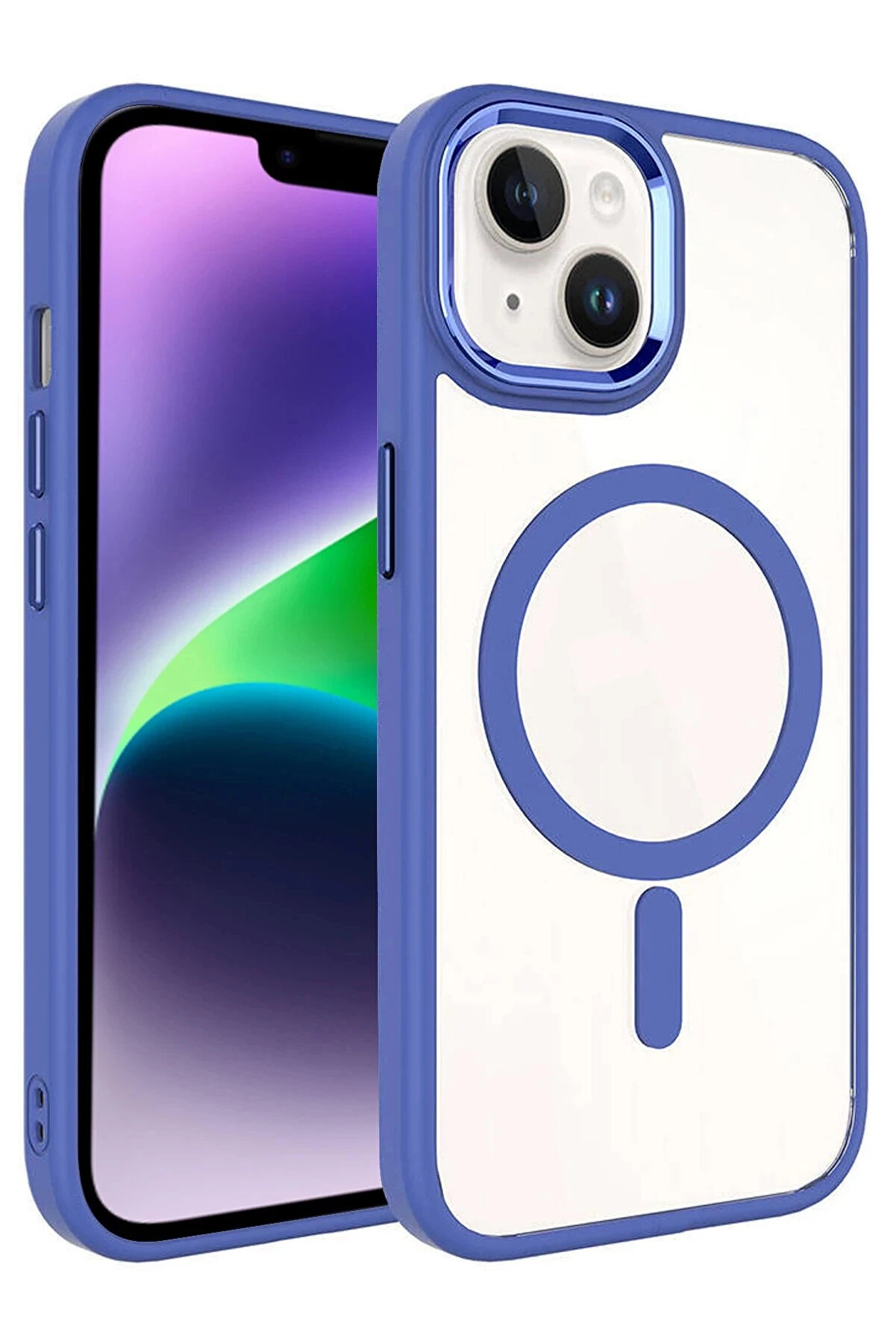 Buti̇k Apple İphone 14 Terea Magsafe Kapak - Mavi̇-(5796)