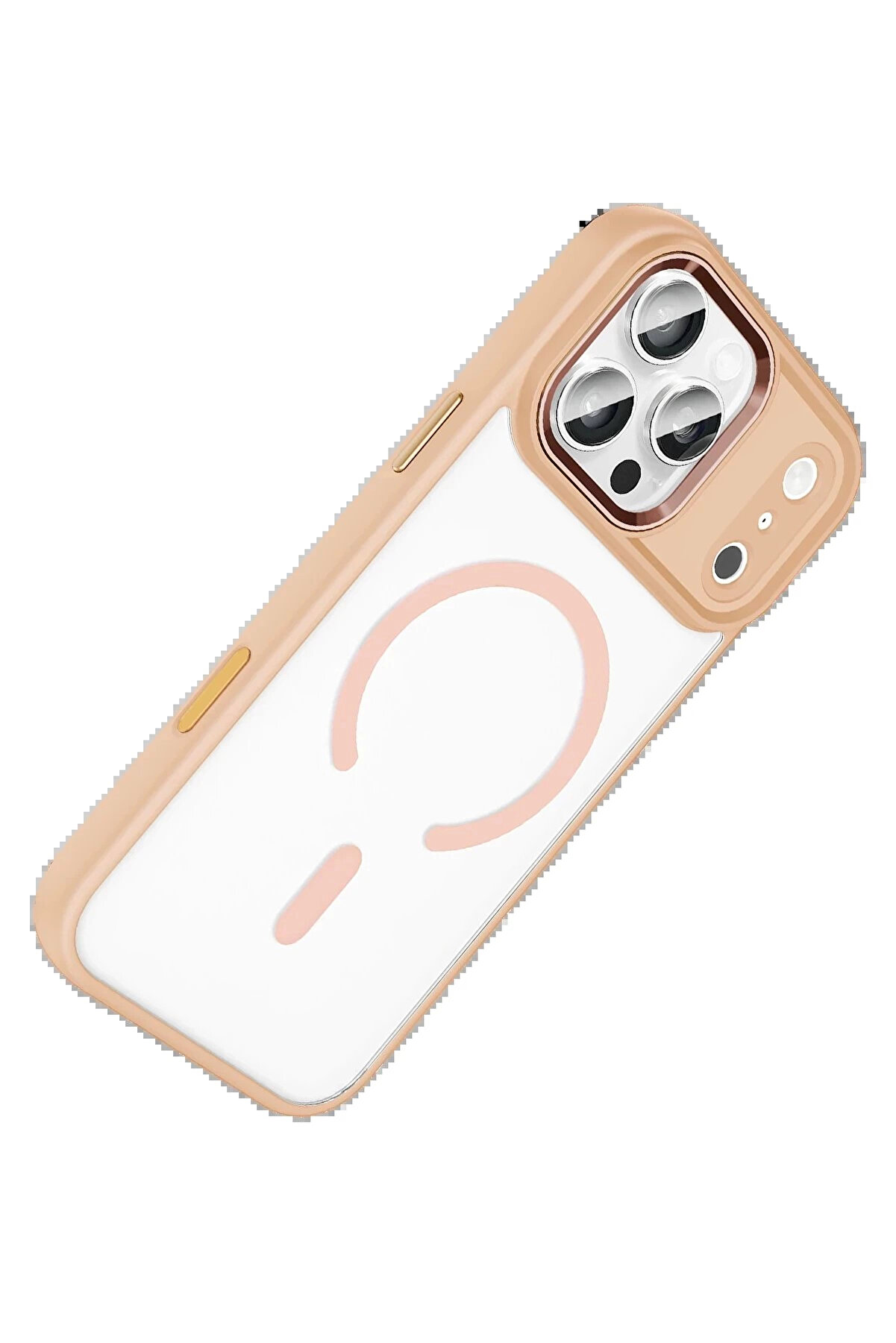 Buti̇k Apple İphone 17 Pro Terea Magsafe Kapak - Pembe-(5796)