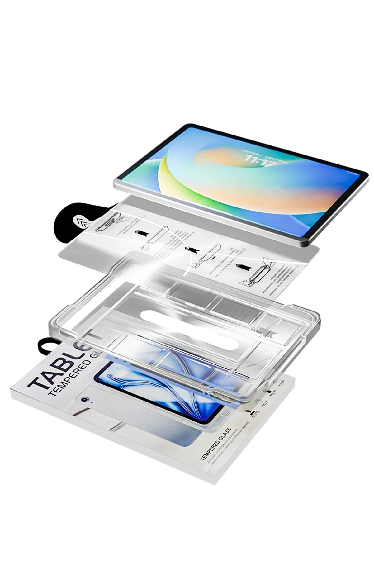 Buti̇k Samsung Galaxy P610 Tab S6 Li̇te 10.4 Magi̇c Tablet Cam Ekran Koruyucu - Şeffaf-(5796)