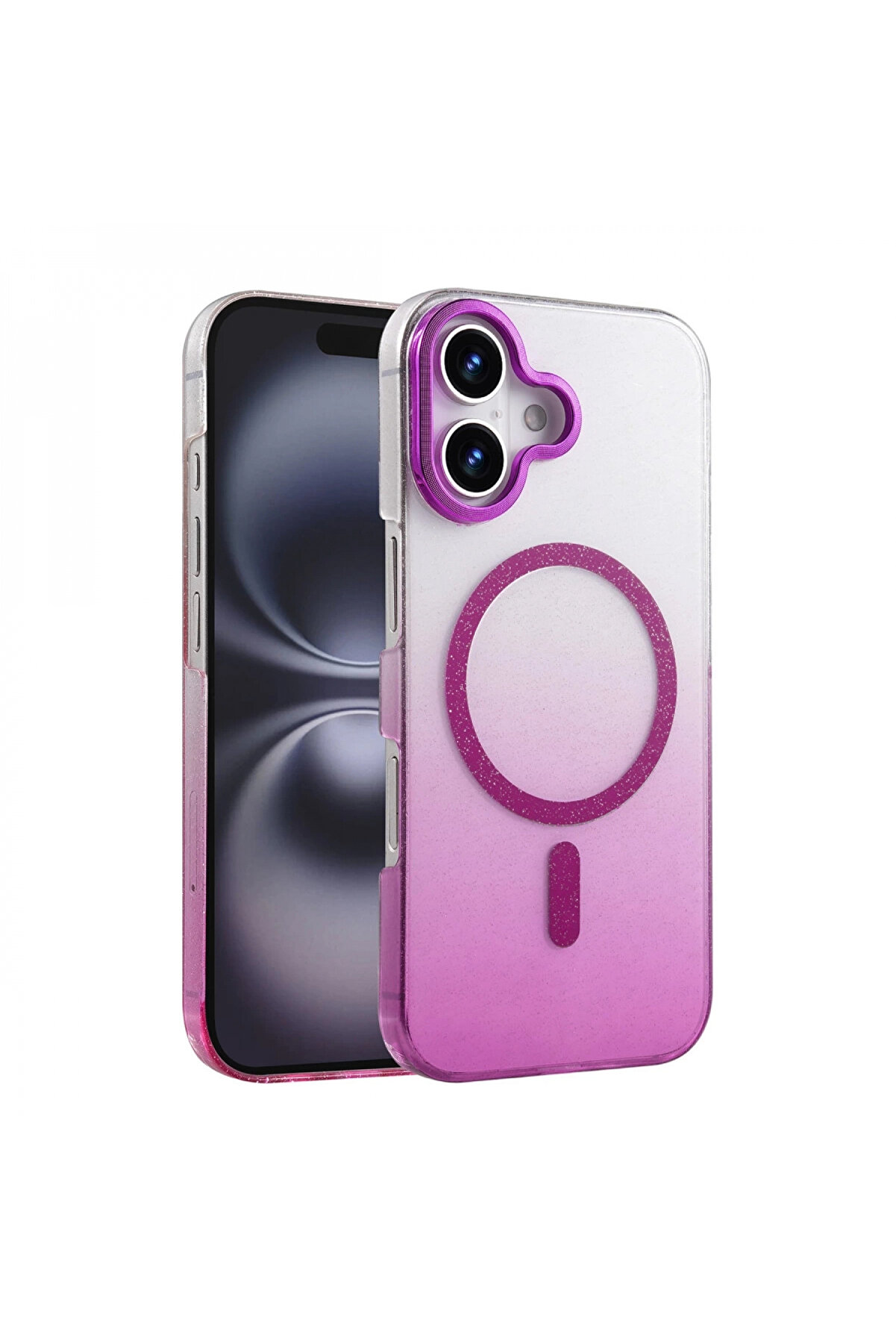 Buti̇k Harmonyaura Apple İphone 16 Plus Glossy Magsafe Kapak - Mor