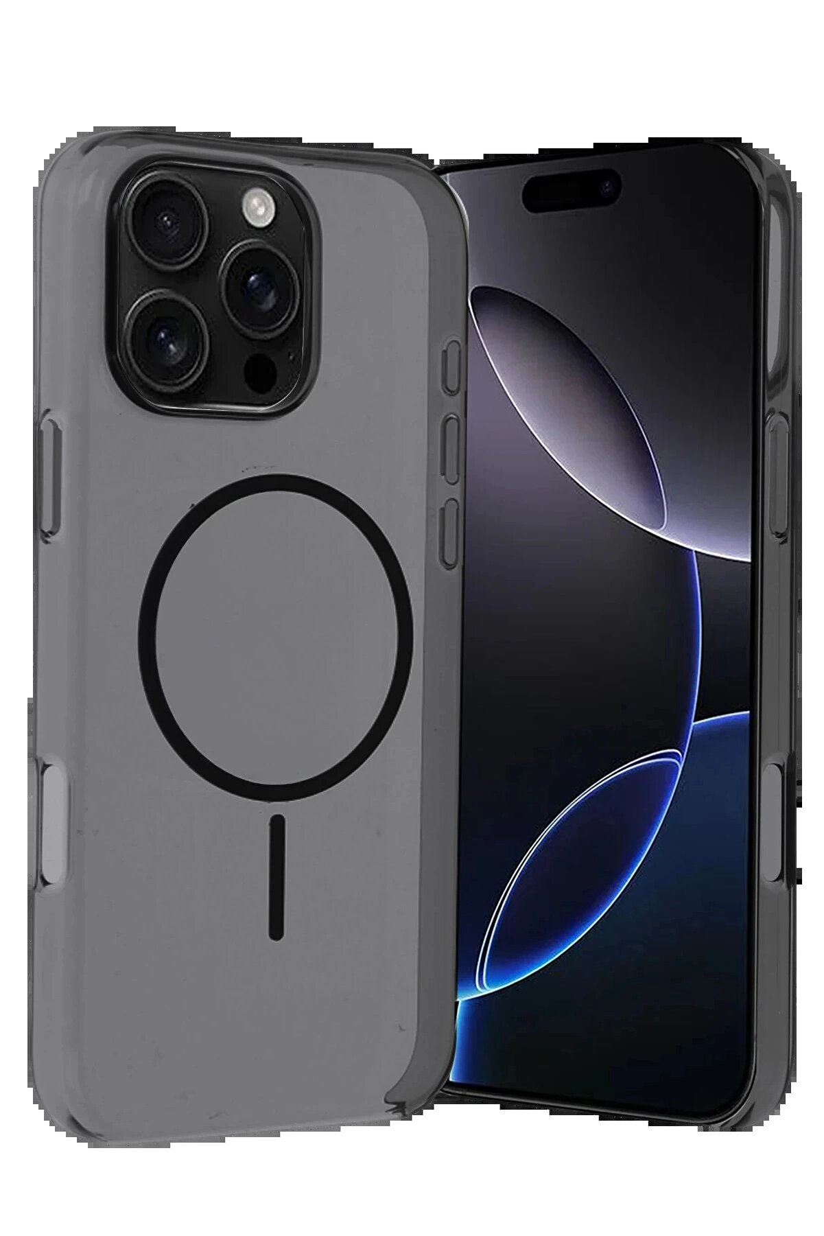 Buti̇k Apple İphone 16 Pro Max Pc Blank Magsafe Kapak - Si̇yah-(5796)