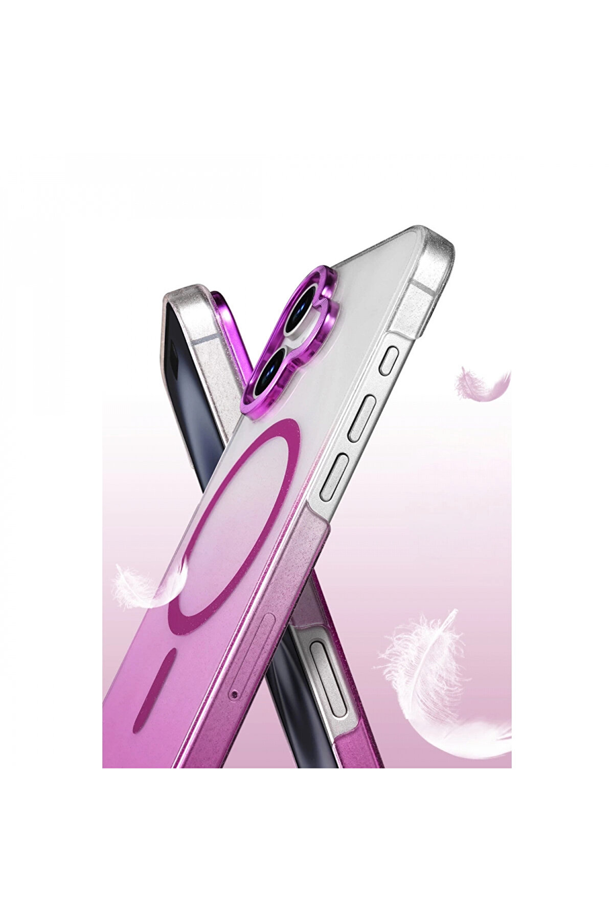 Buti̇k Harmonyaura Apple İphone 16 Plus Glossy Magsafe Kapak - Mor