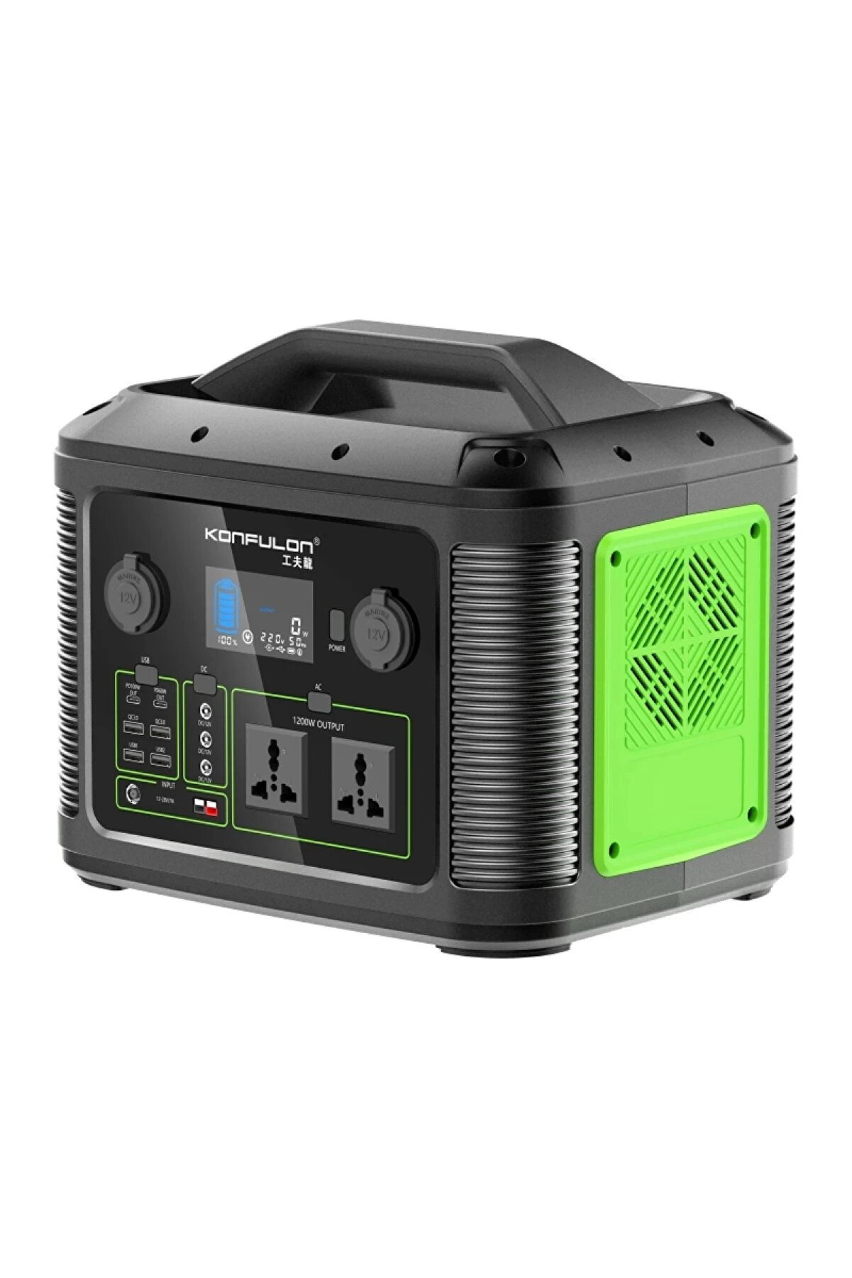 Buti̇k Cn06 Powerbank 1200W 315.000 Mah Kamp Şarj 60W Pd - Si̇yah-(5796)