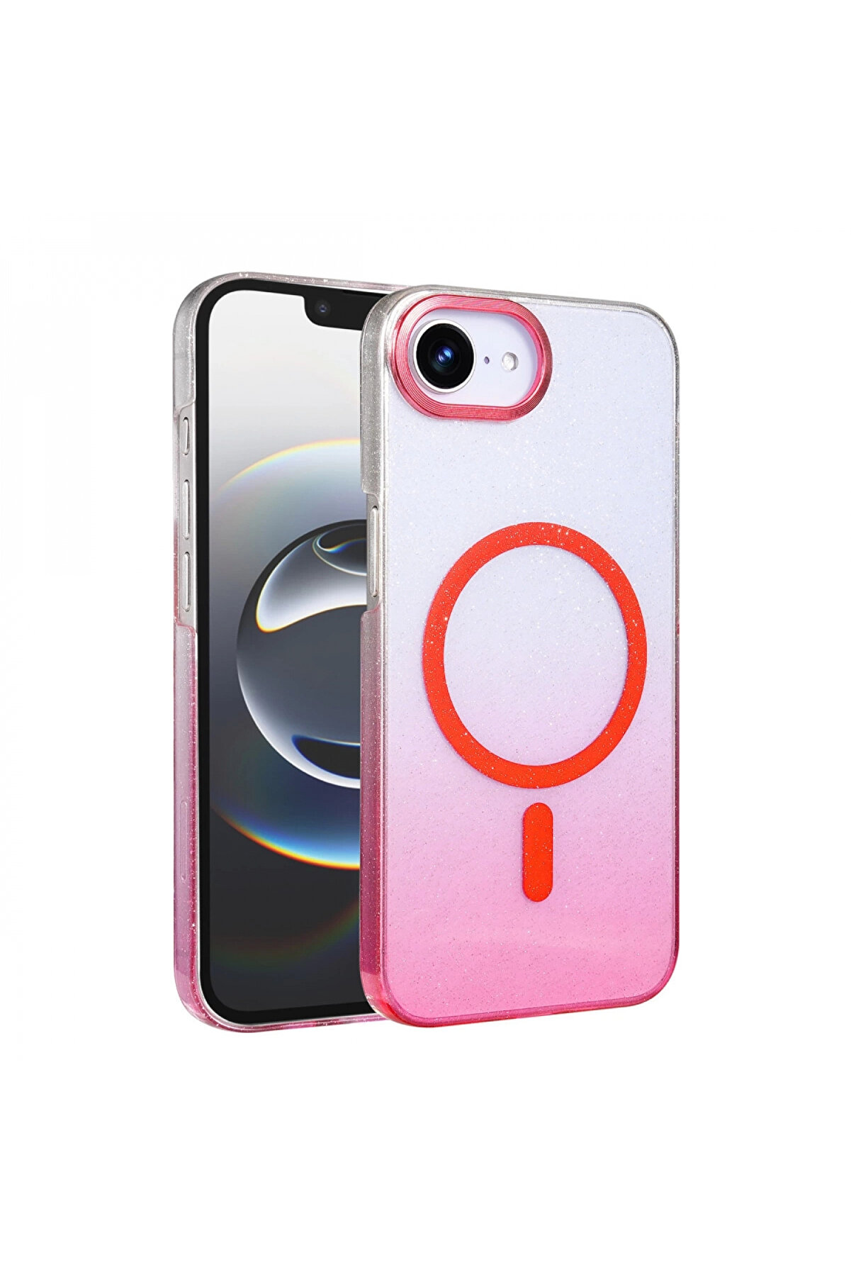 Byhodi̇ Harmonyaura Apple İphone 16E Glossy Magsafe Kapak - Pembe