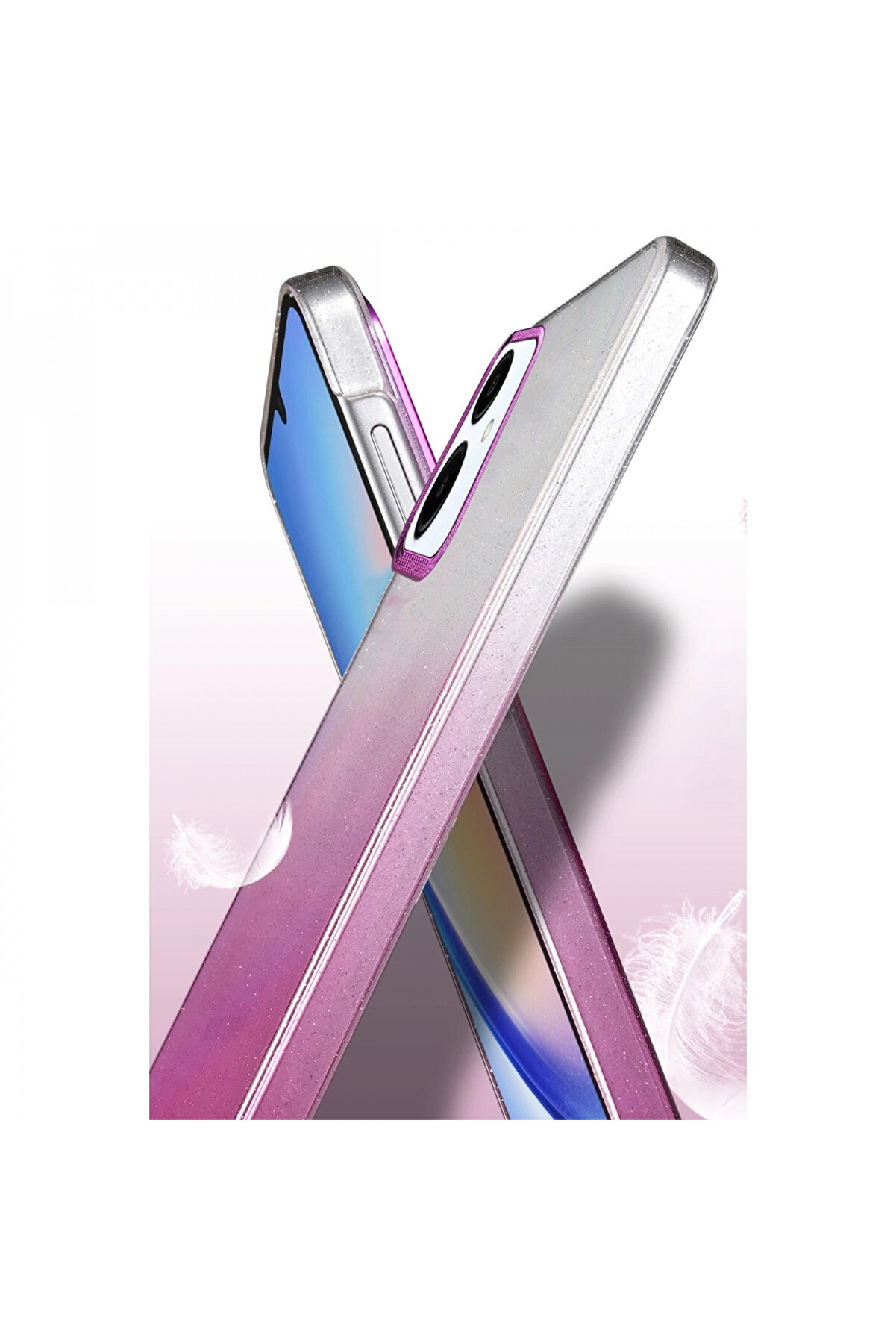 Buti̇k Samsung Galaxy A06 Glossy Kapak - Mor