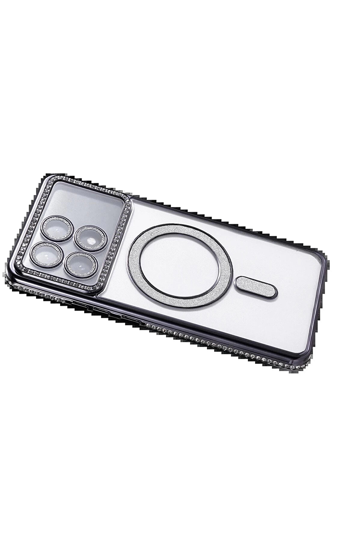 Buti̇k Xi̇aomi̇ Poco X6 Pro Joke Si̇mli̇ Magneti̇csafe Kılıf - Si̇yah-(5796)