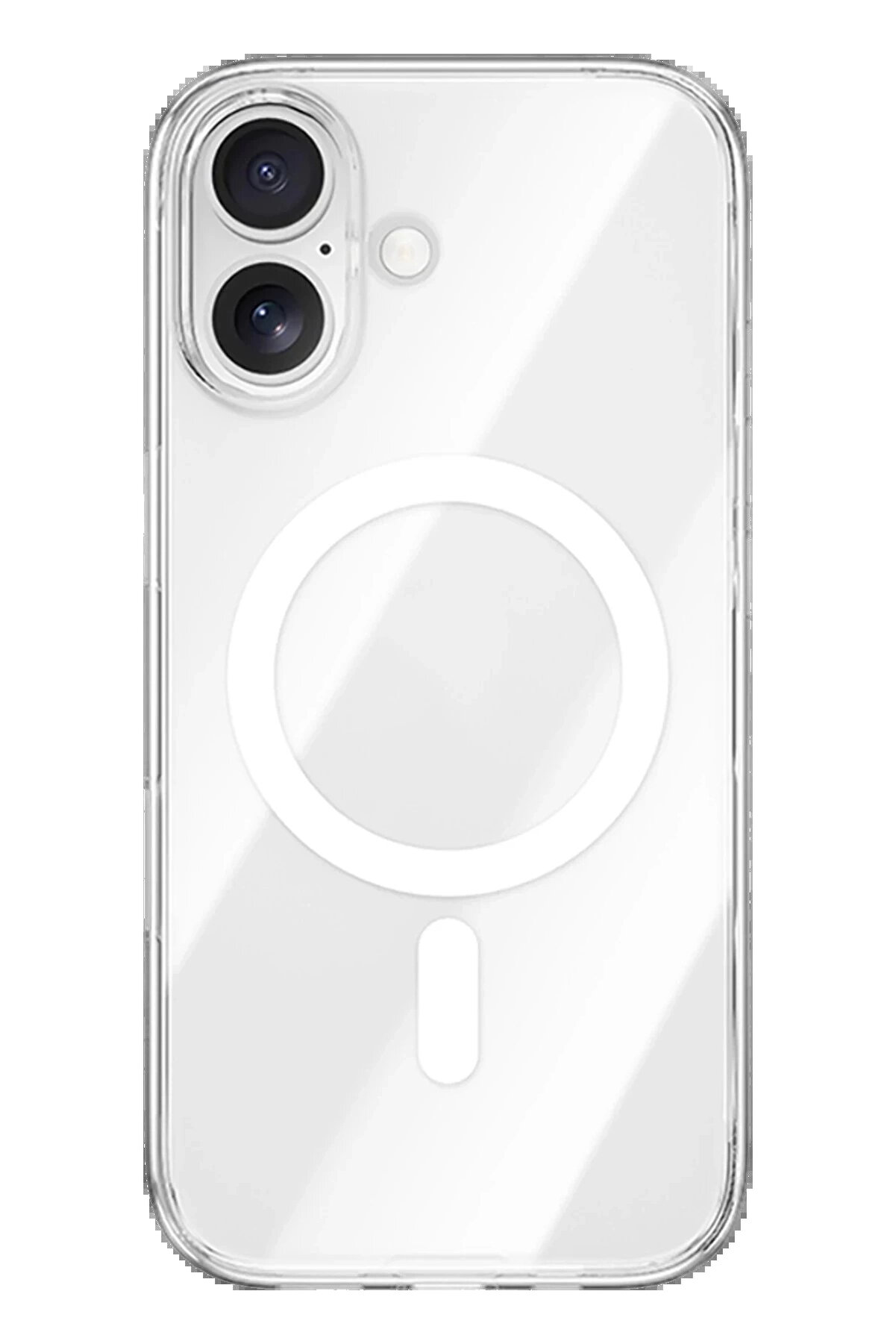 Buti̇k İphone 17 Kılıf Pc Real Magsafe Kapak - Şeffaf-(5796)