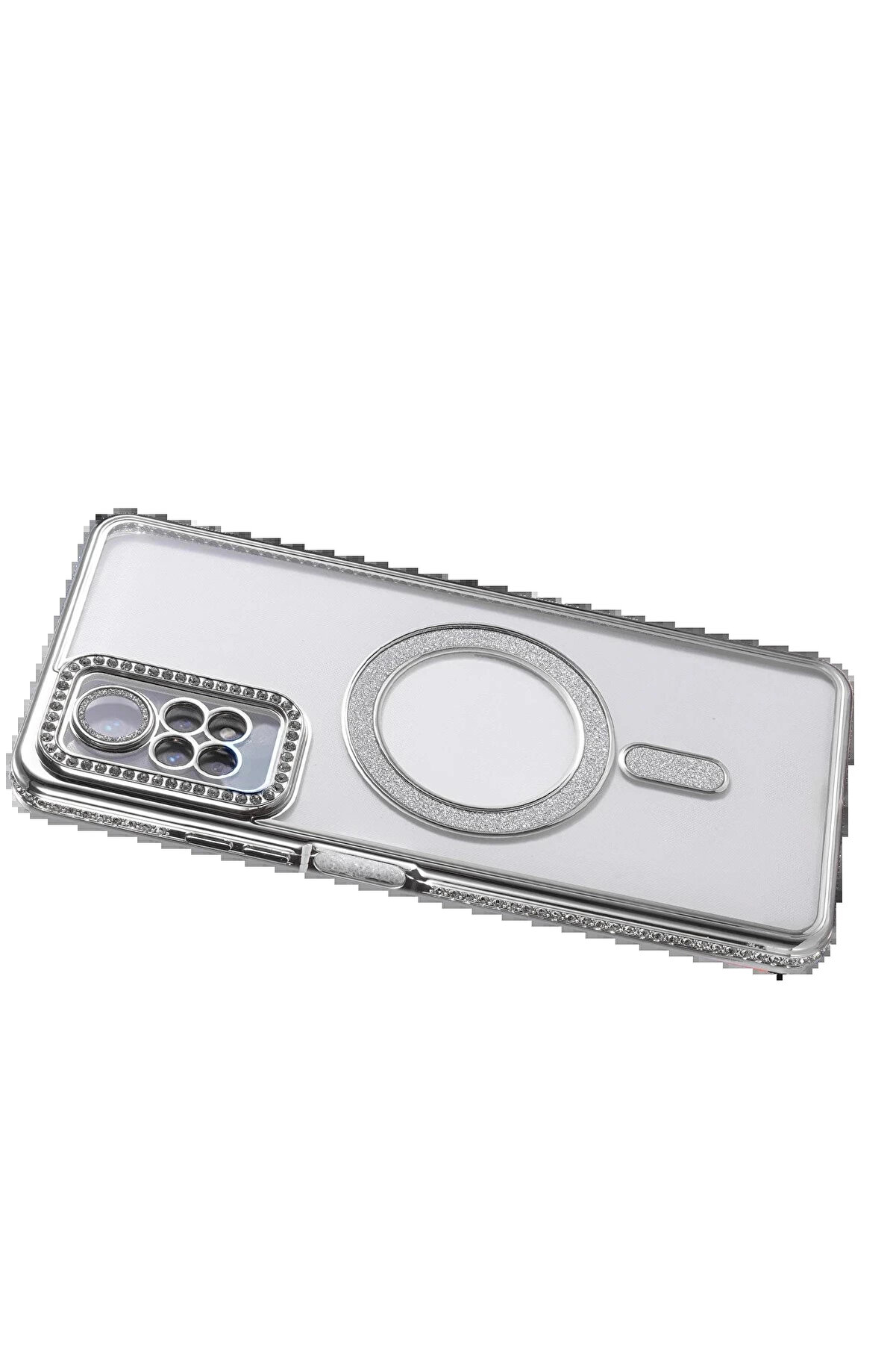 Buti̇k Xi̇aomi̇ Redmi̇ Note 12 Pro 4G Joke Si̇mli̇ Magneti̇csafe Kılıf - G&uuml;m&uuml;ş-(5796)