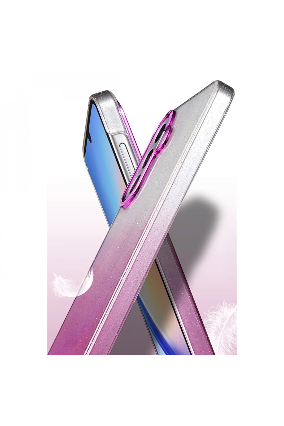 Harmonyaura Samsung Galaxy A36 Glossy Kapak - Si̇yah