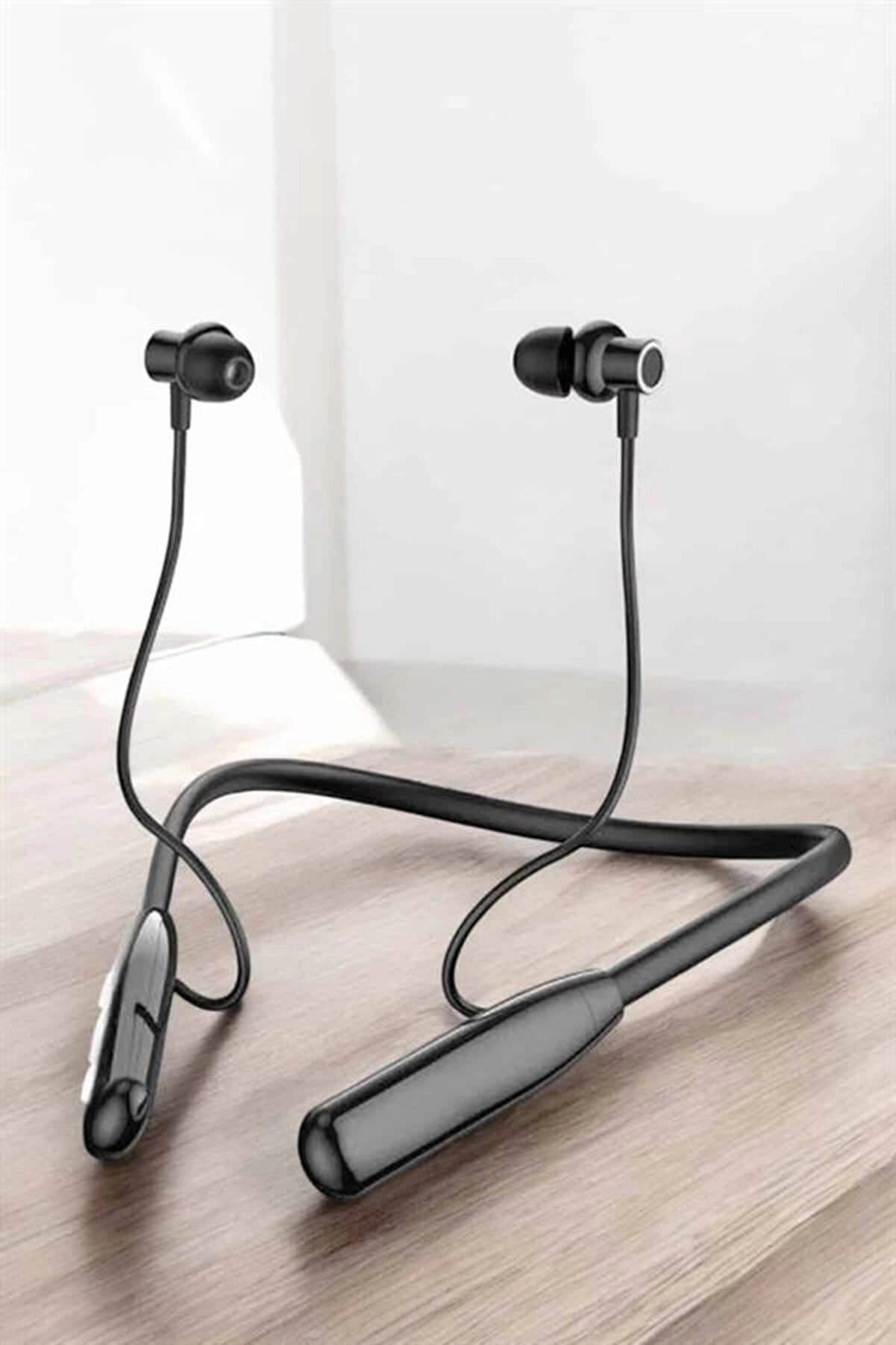 Teknomavm Boyun Askılı Bluetooth Kulaklık Uzun Şarj S&uuml;reli̇ Di̇ji̇tal G&ouml;stergeli̇ Kablolu