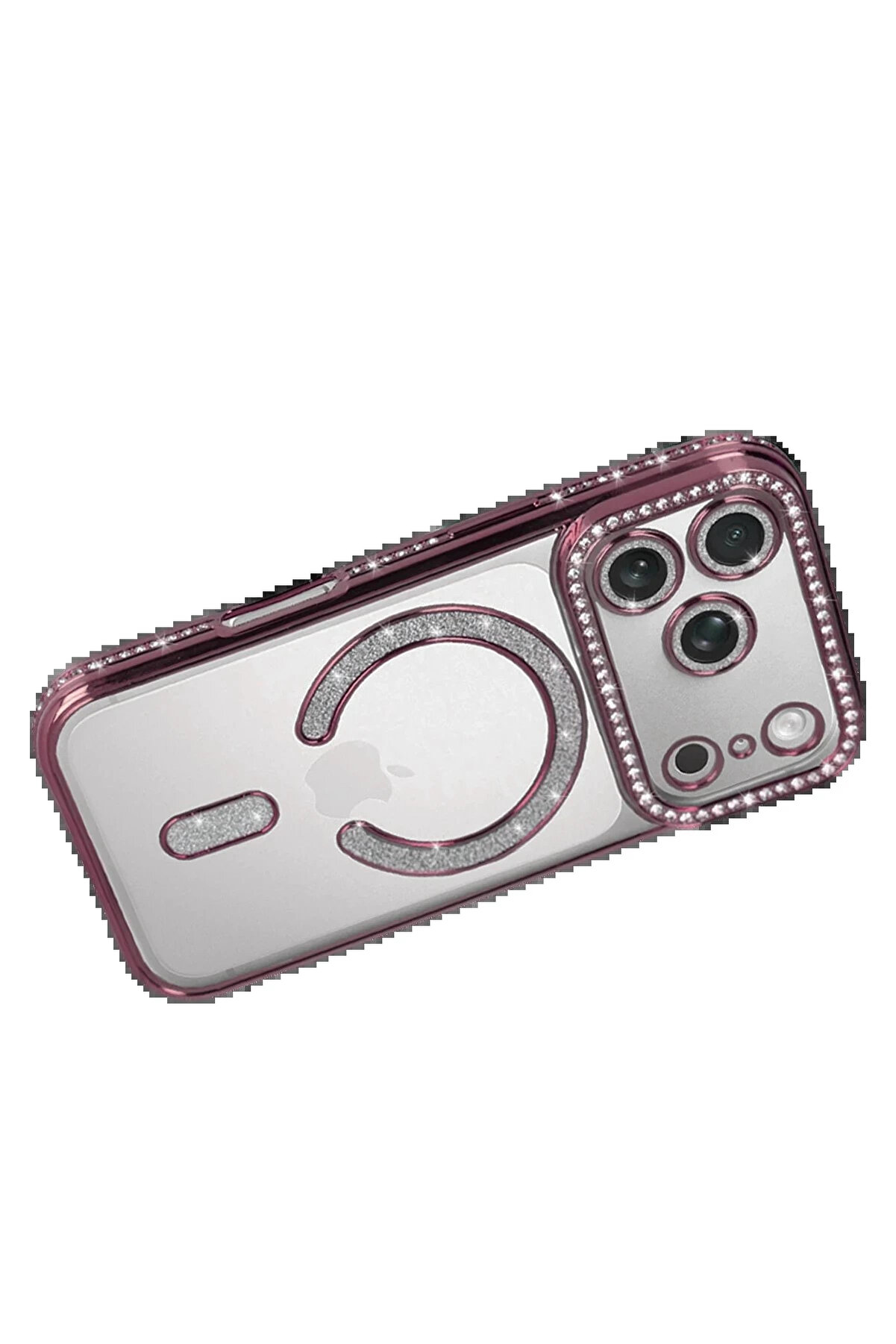 Buti̇k Apple İphone 17 Pro Max Joke Si̇mli̇ Magneti̇csafe Kılıf - Pembe-(5796)