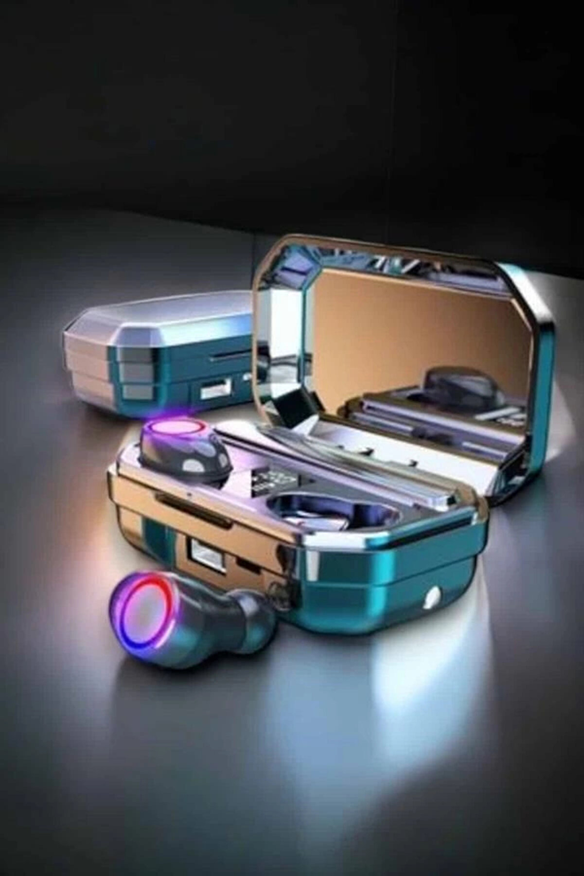 Mkr Kablosuz Bluetooth Kulaklık Di̇ji̇tal G&ouml;stergeli̇ Uzun Pi̇l &Ouml;mr&uuml;