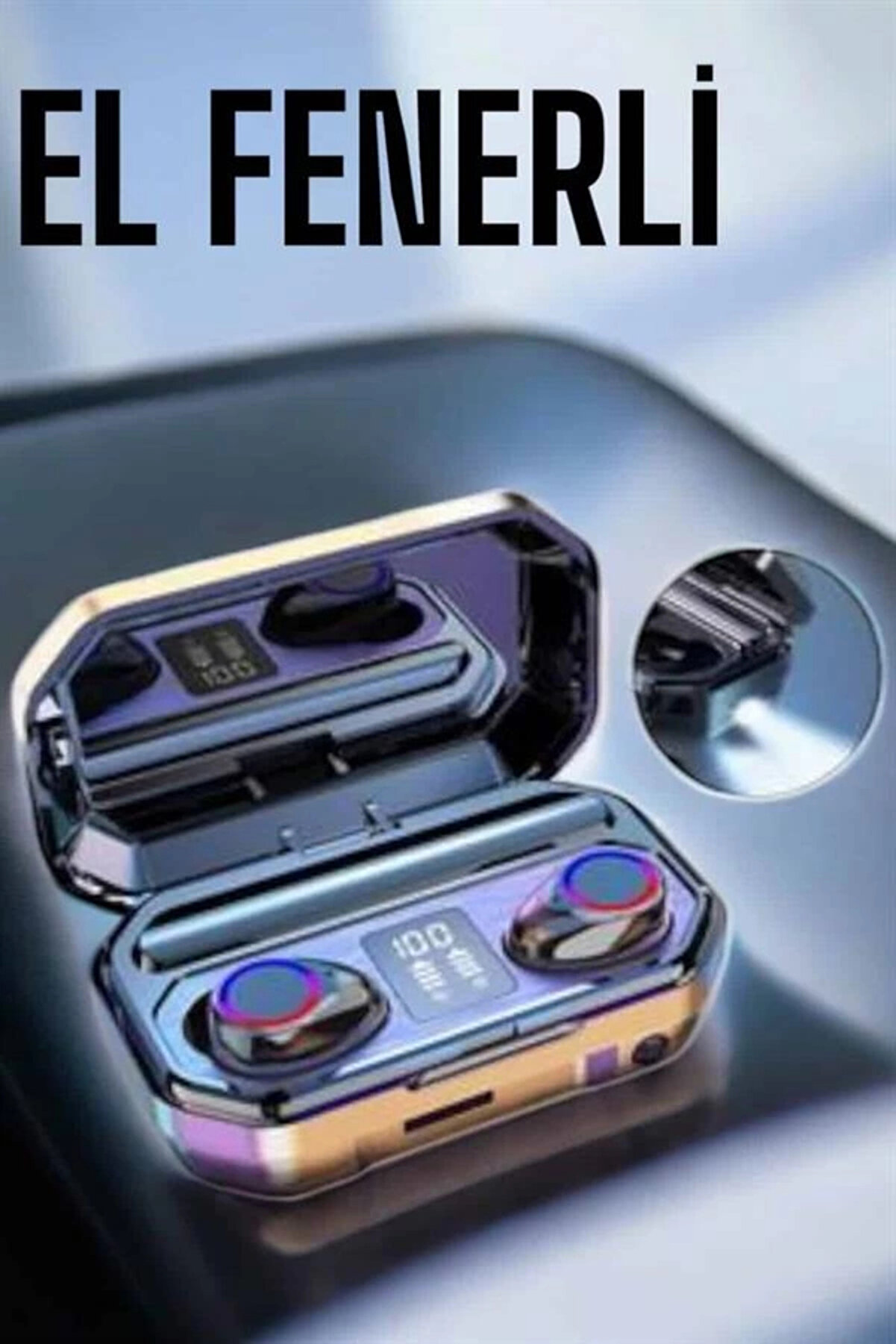 Mkr Kablosuz Bluetooth Kulaklık Di̇ji̇tal G&ouml;stergeli̇ Uzun Pi̇l &Ouml;mr&uuml;