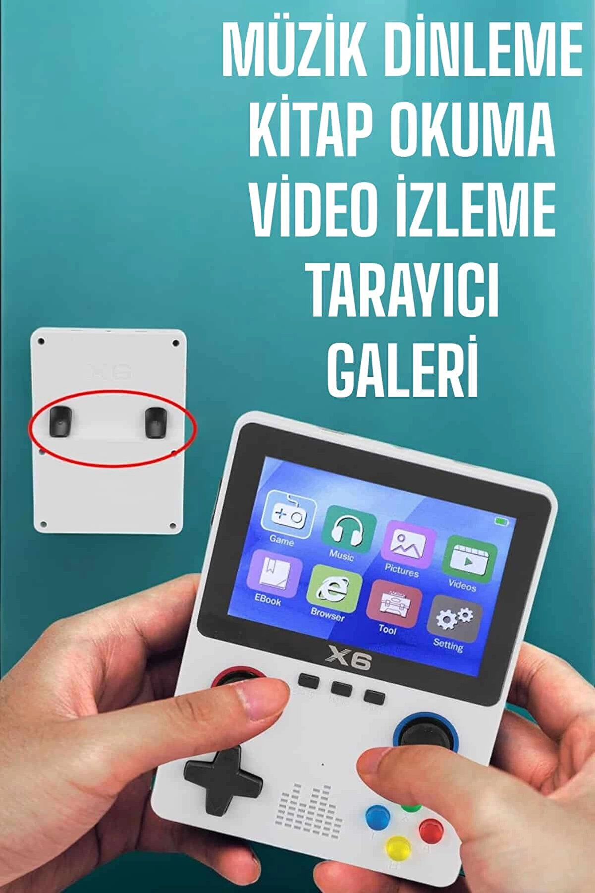 Selfbuysell Şarjlı El Atari̇si̇ 3.5 İn&ccedil; Ekran Ki̇tap Okuma M&uuml;zi̇k Di̇nleme Ve Vi̇deo İzleme