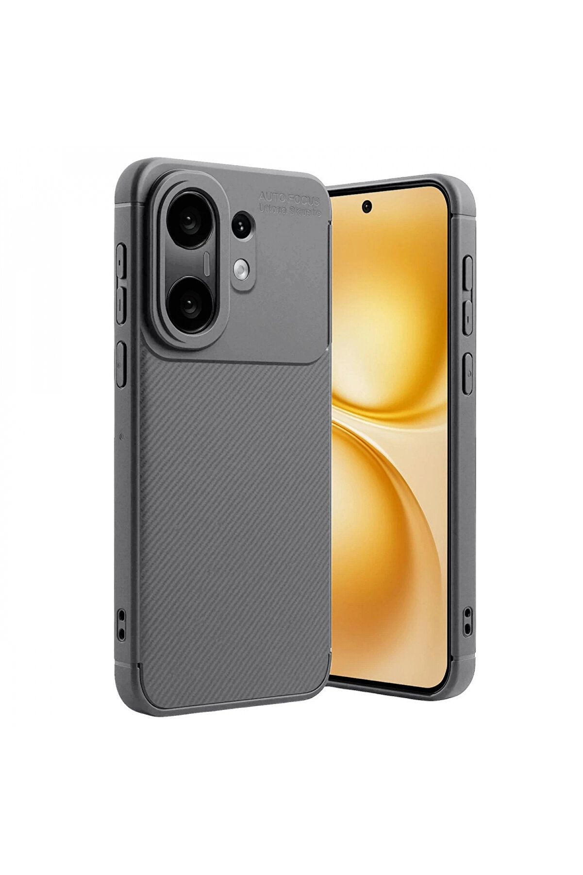 Buti̇k Vi̇vo X200 Fe Auto Focus Karbon Kapak -Gri̇