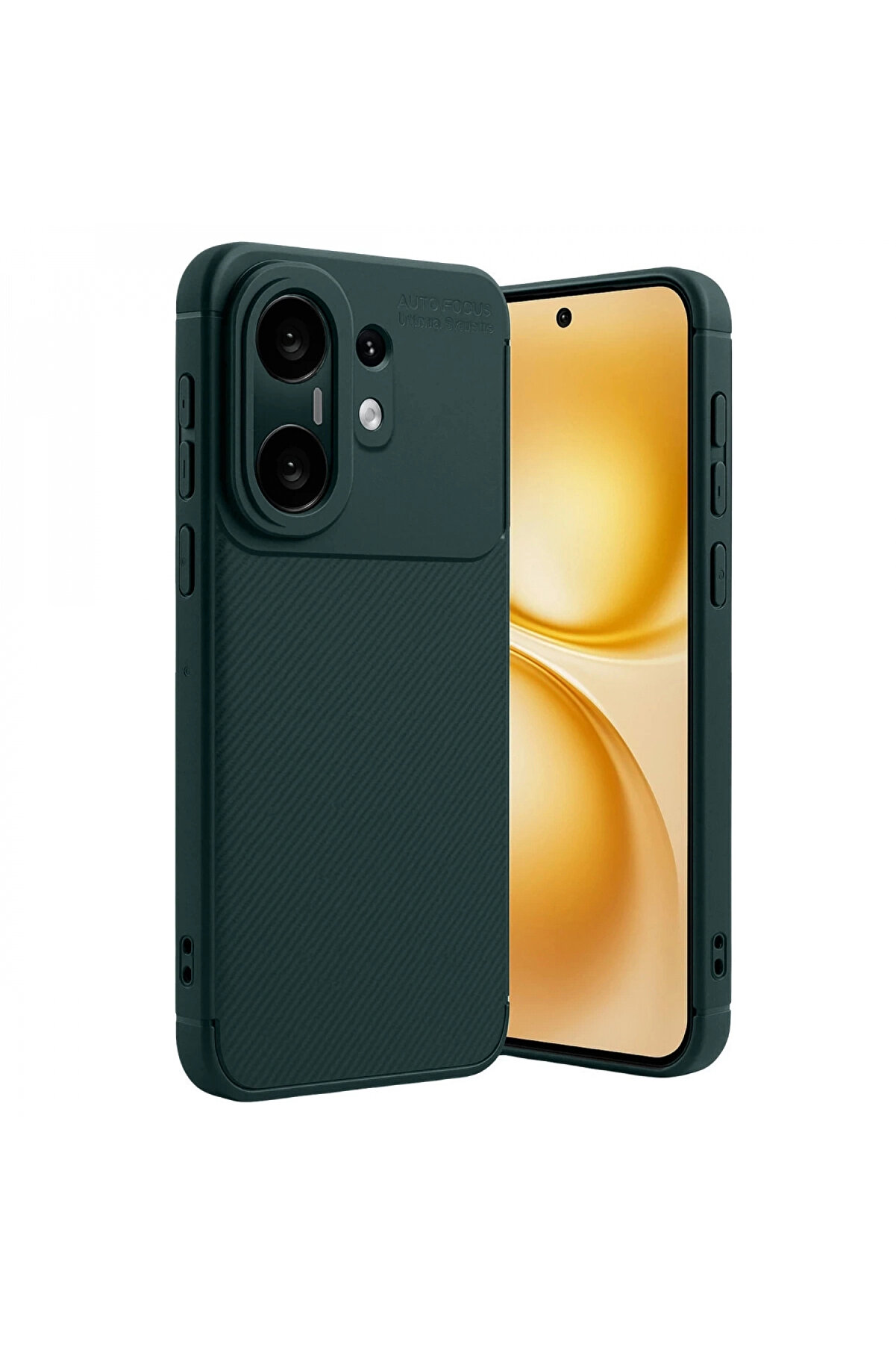 Buti̇k Vi̇vo X200 Fe Auto Focus Karbon Kapak - Koyu Yeşi̇l