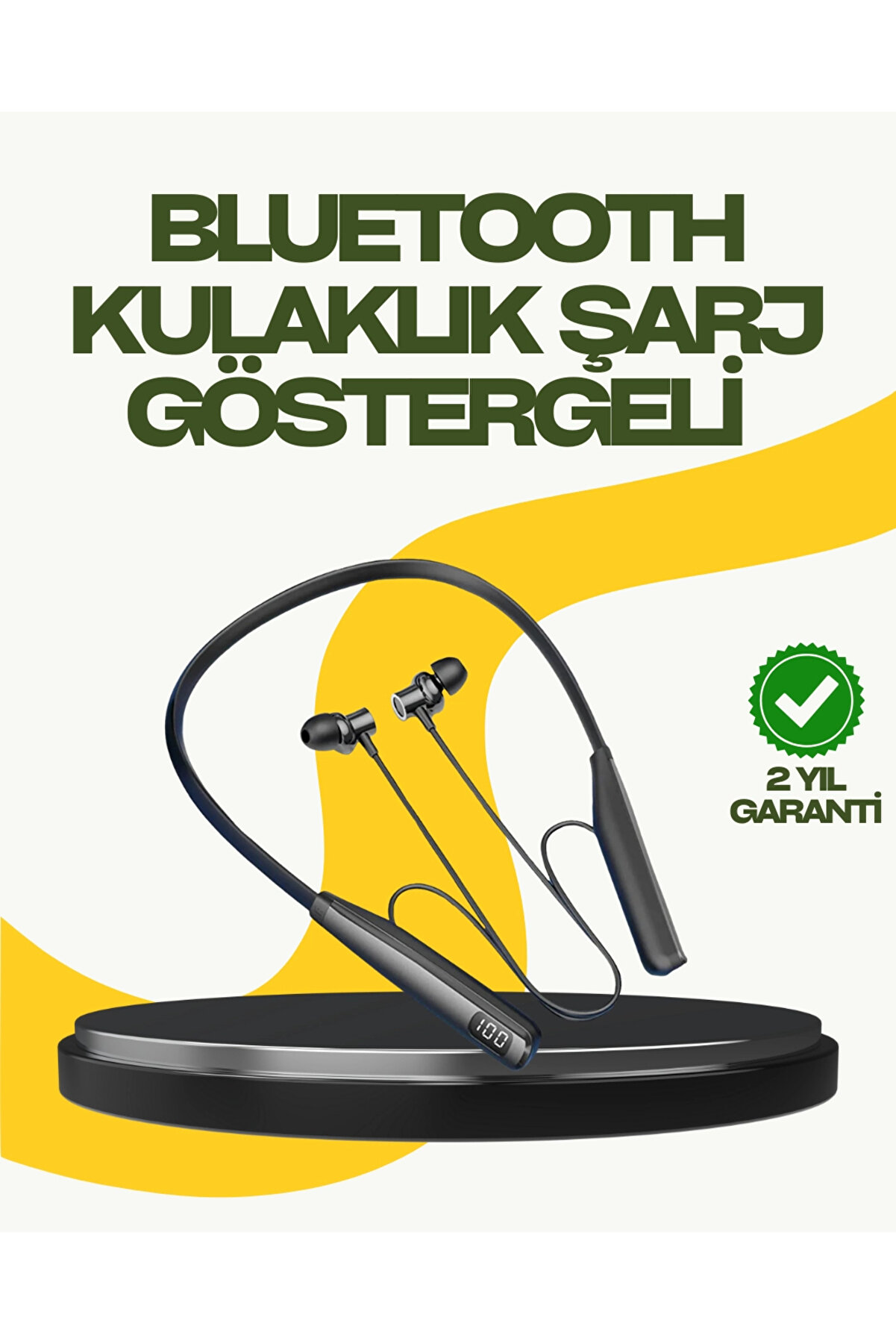 Buti̇k Y12 Uyumlu Spor Bluetooth Kulaklık &ndash; Uzun Pi̇l &Ouml;mr&uuml; Manyeti̇k Kulaklık Başlığı